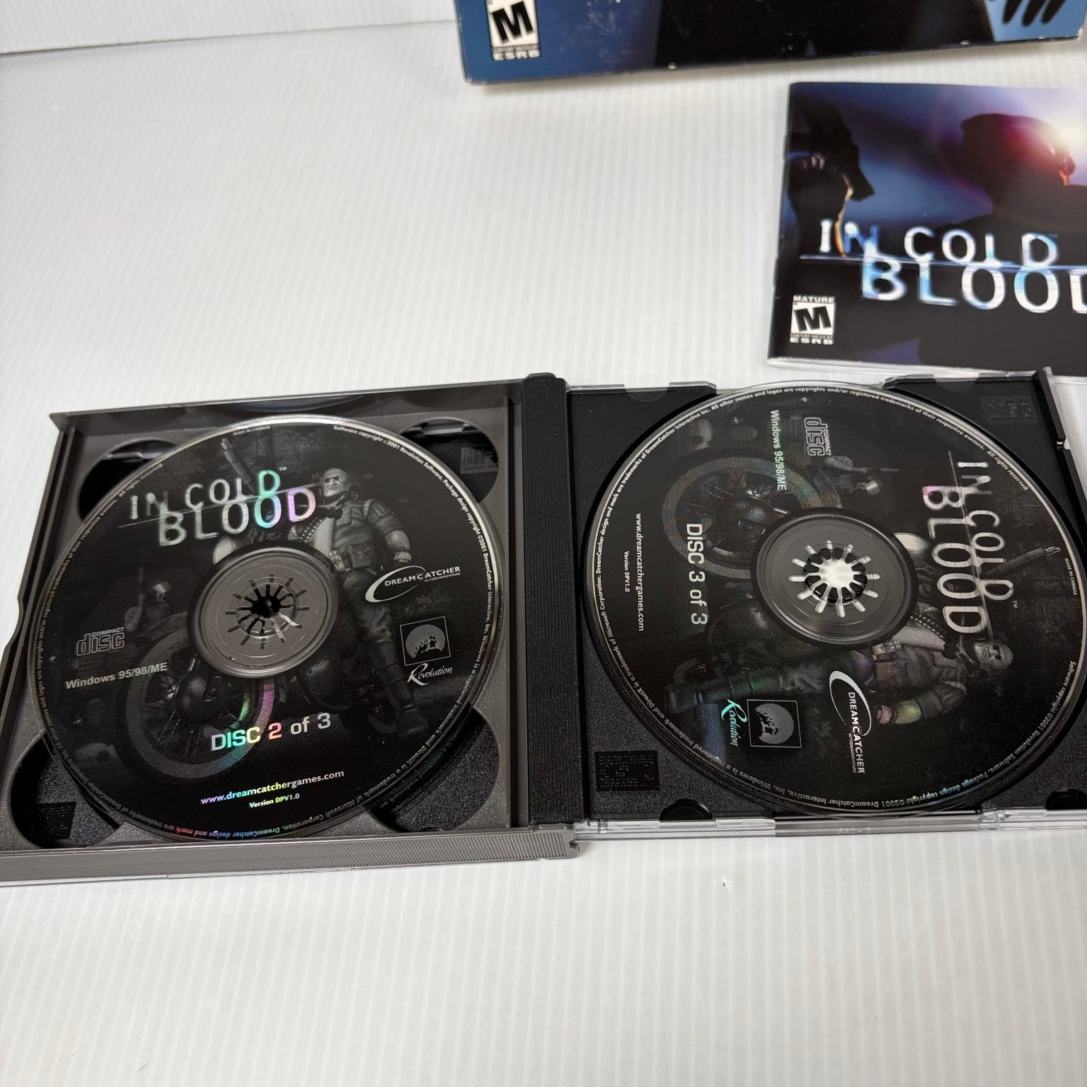 In Cold Blood Big Box PC Windows 95 98 ME Video Game Action Adventure Complete