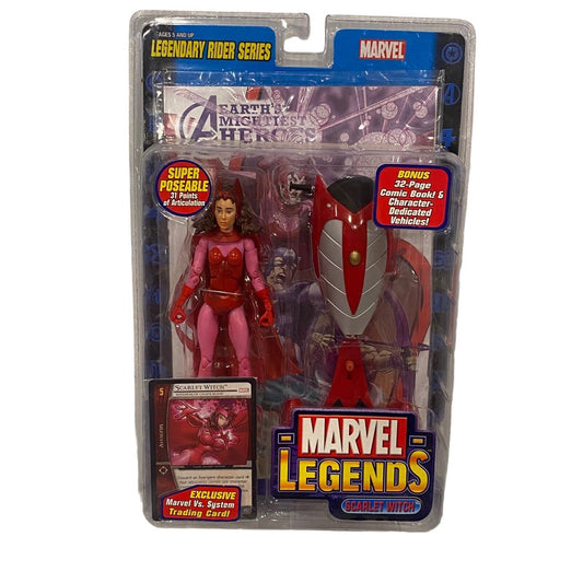 2005 TOY BIZ MARVEL LEGENDS--SCARLET WITCH FIGURE (NEW) LEGENDARY RIDER SERIES