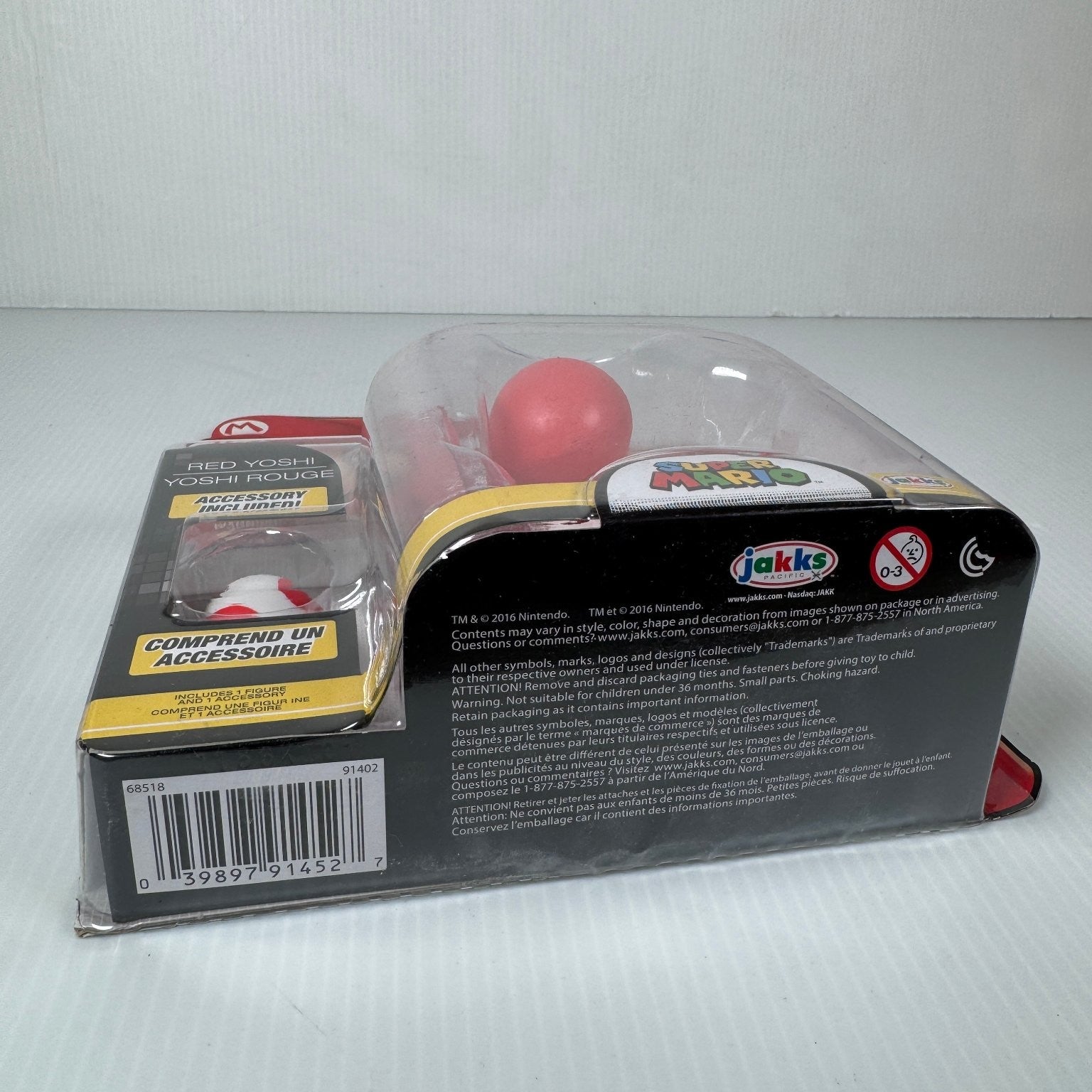 World of Nintendo Red Yoshi Super Mario 4.5 Inch Figure with Egg Series 2-1