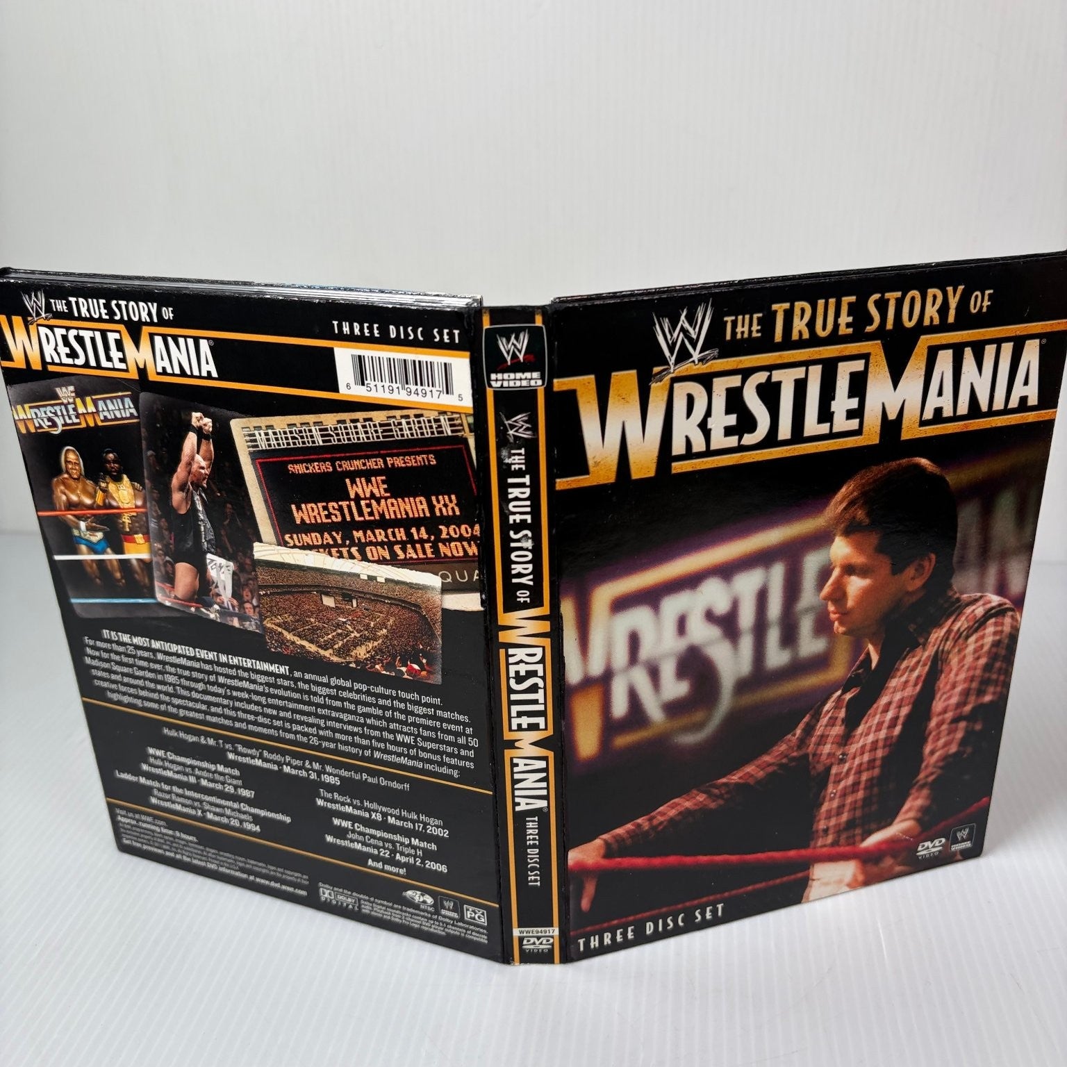 The True Story of WrestleMania DVD 2007 Three Disc Set WWE Superstars History