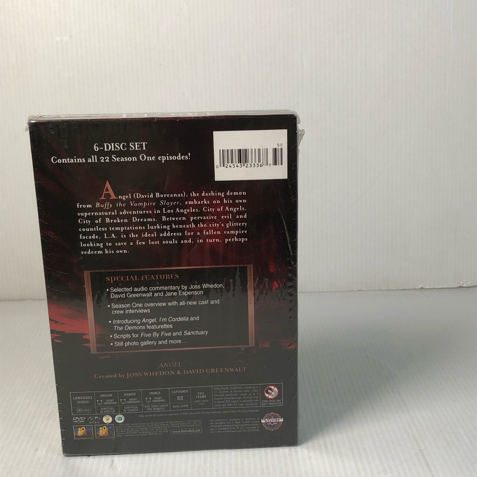 Angel Season 1 DVD 2001 Whedon Boreanaz 6-Disc Set TV-PG Supernatural
