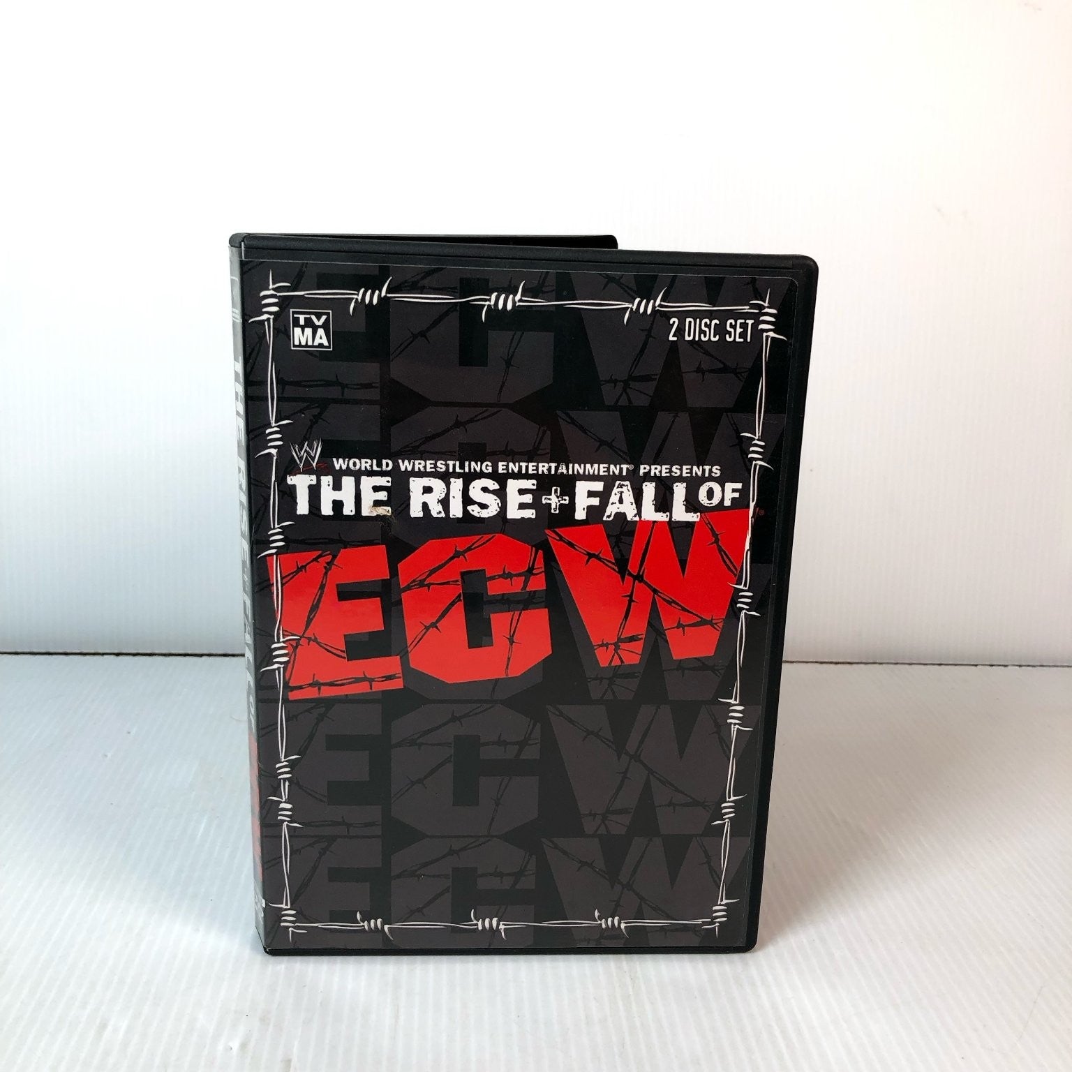 The Rise + Fall of ECW DVD 2004 2-Disc Set WWE Wrestling Taz RVD Tommy Dreamer