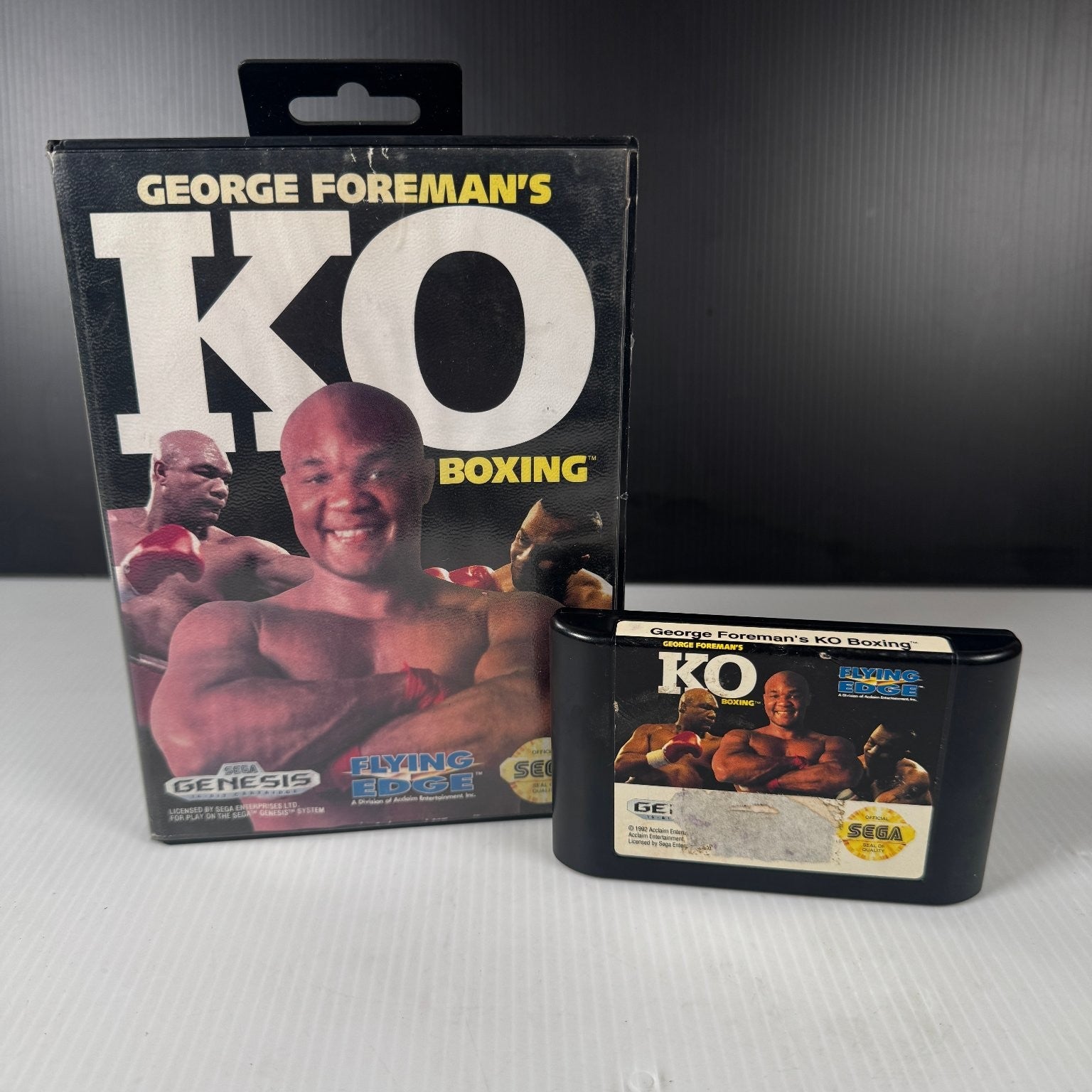 George Foreman's KO Boxing Sega Genesis Video Game Multiplayer