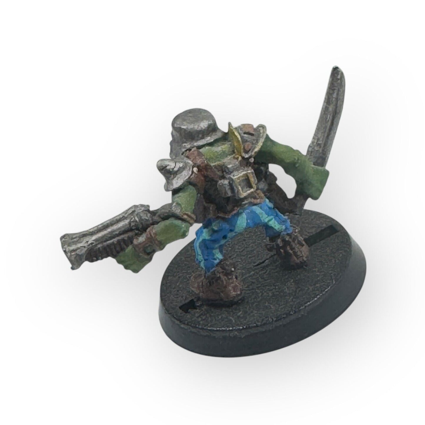 Warhammer 40K Rogue Trader Gretchin Armed w/ Knife & Sawn Off Shotgun 2 Painted