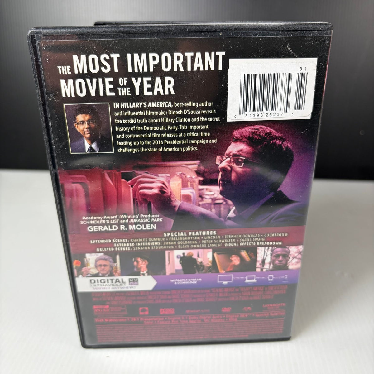Hillary's America DVD 2016 Dinesh D'Souza Political Documentary