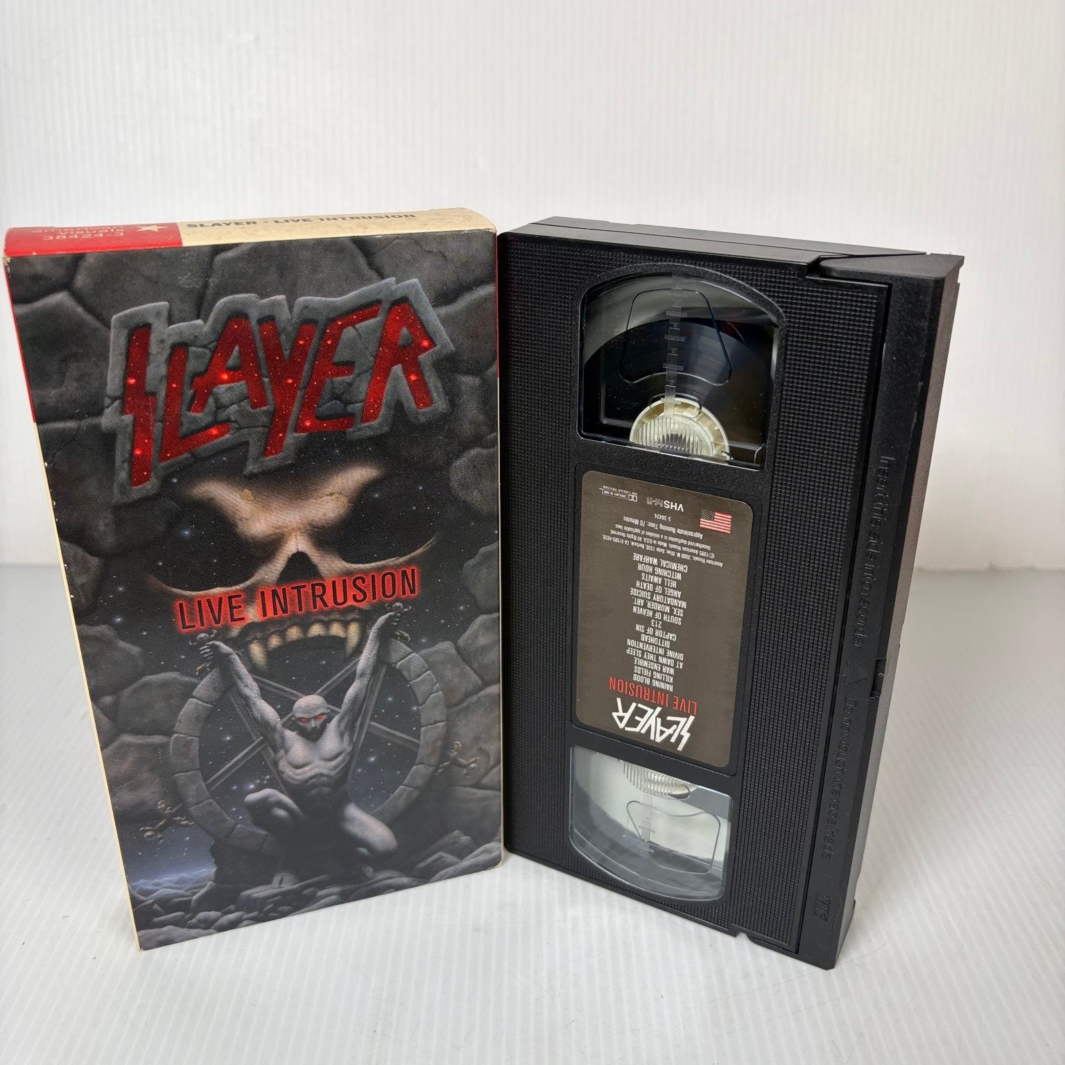 Slayer Live Intrusion VHS 1995 Heavy Metal Concert Video American Recordings