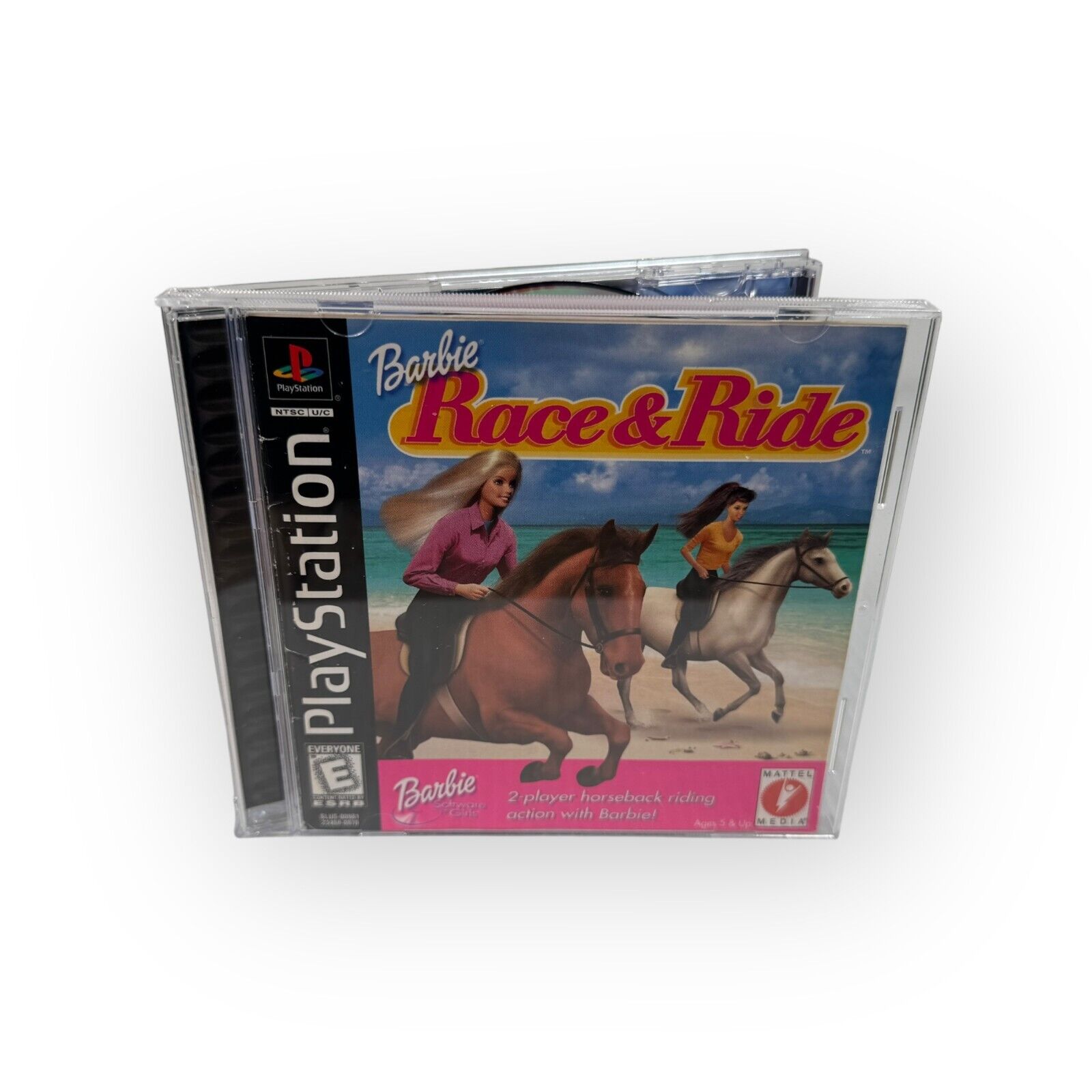 Barbie Race & Ride Playstation 1 PS1 Children & Family Racing Game Complete