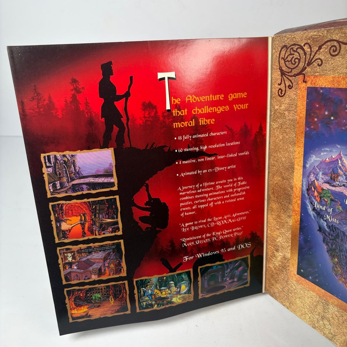 Fable PC CD-ROM Big Box Game Sir-Tech 1996 Adventure Puzzle Complete w/ Manual