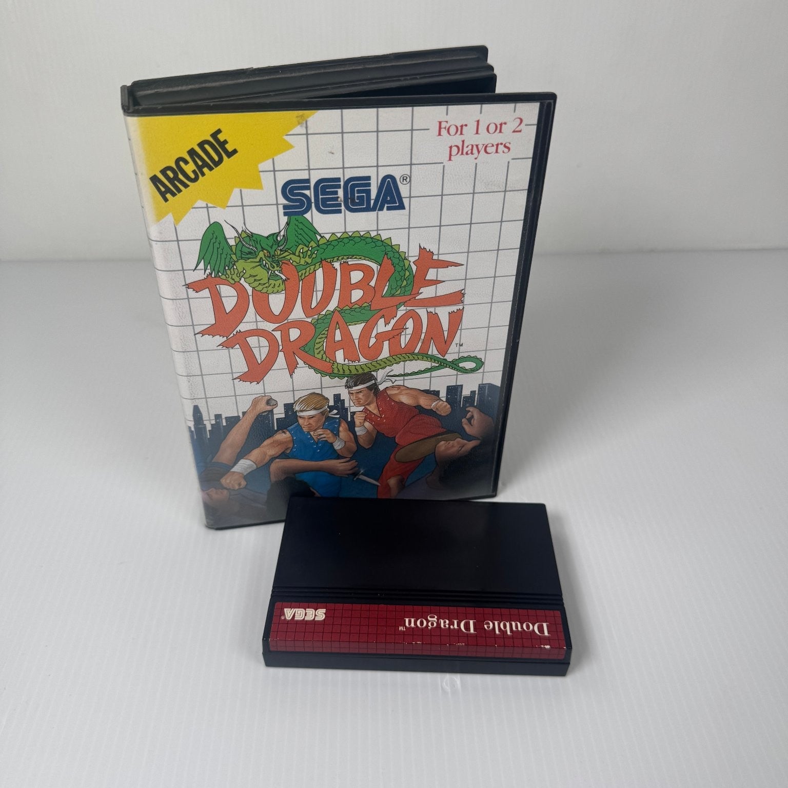 Double Dragon Sega Master System Video Game 2 Player Arcade Case & Game