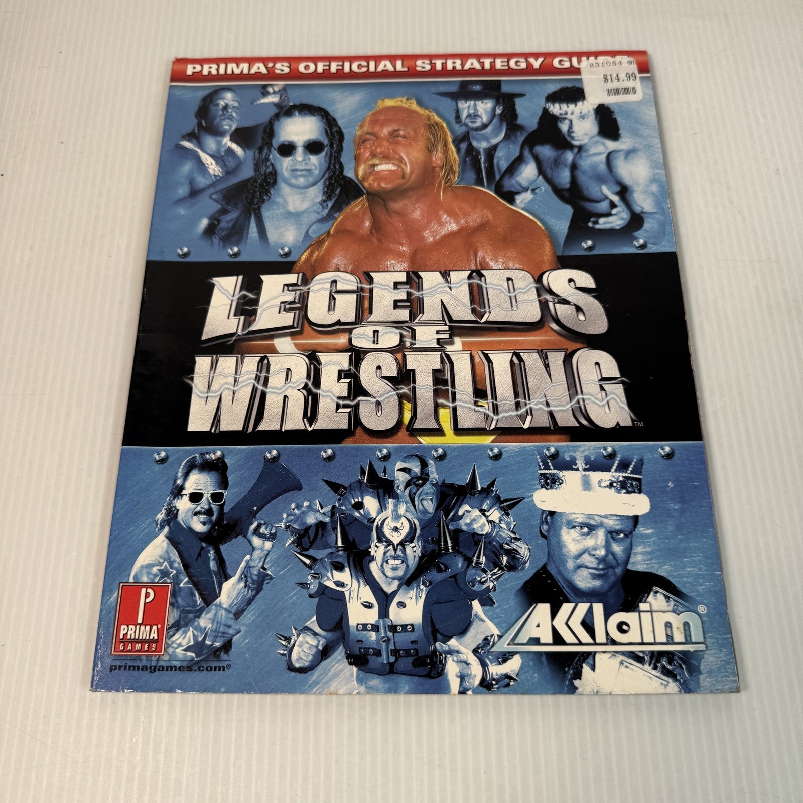 Legends Of Wrestling Strategy Guide Prima Games Acclaim Hulk Hogan Softcover WWE