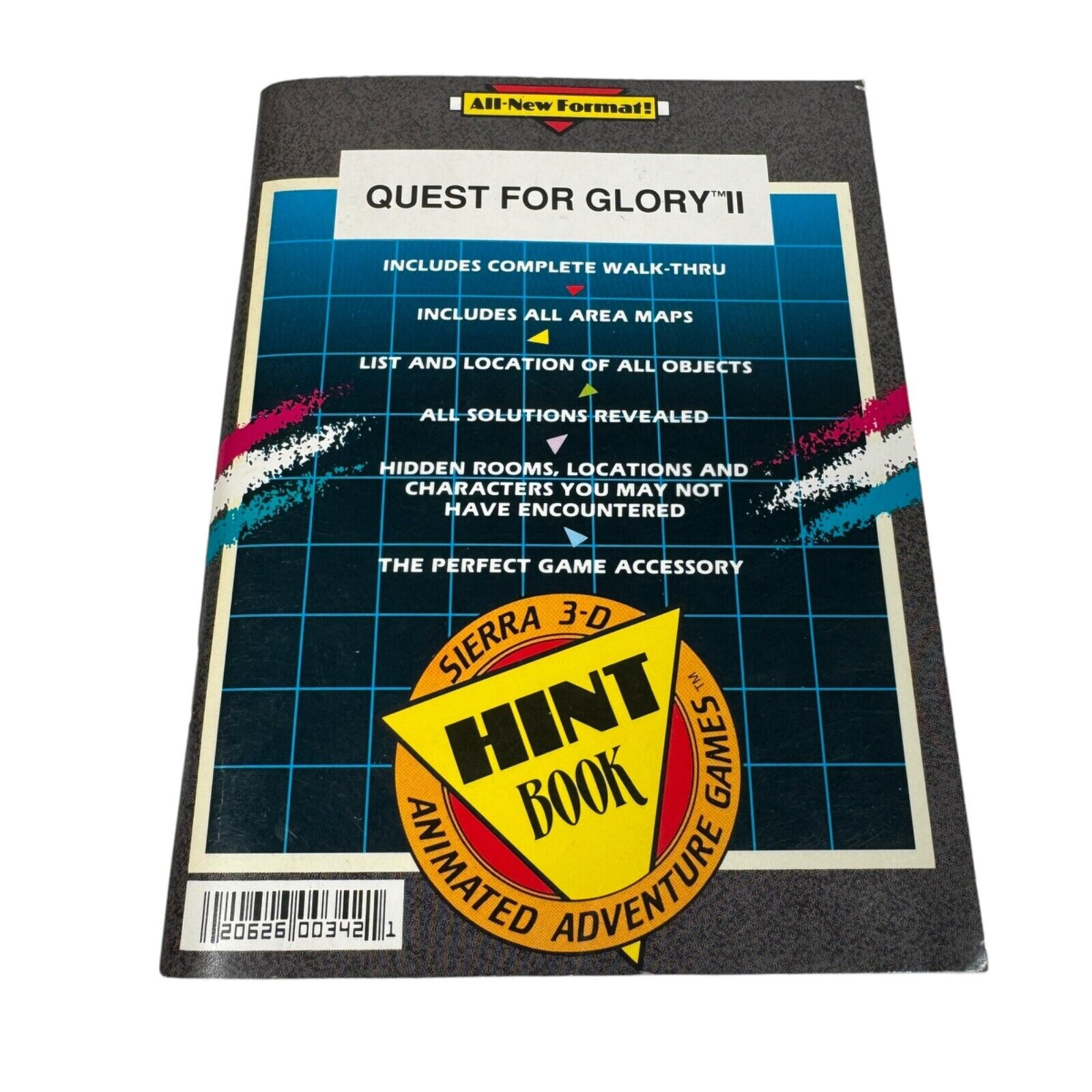 Quest for Glory II Sierra 3-D Hint Book (No Viewer) VTG Guide