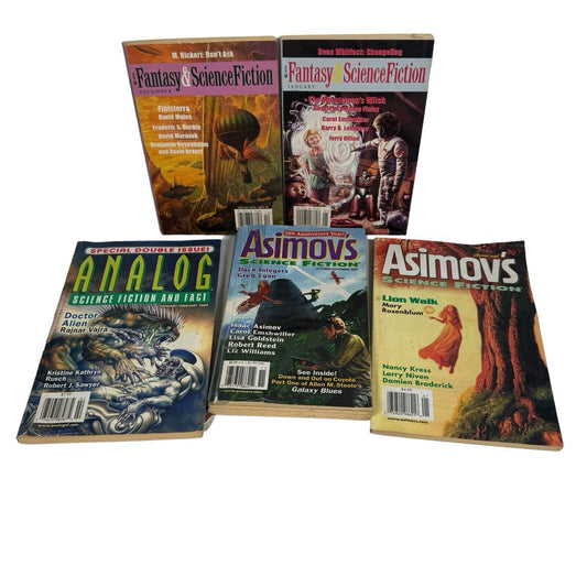 Mixed Lot Of Science Fiction Magazines Asimov Fantasy & Science Fiction Analog