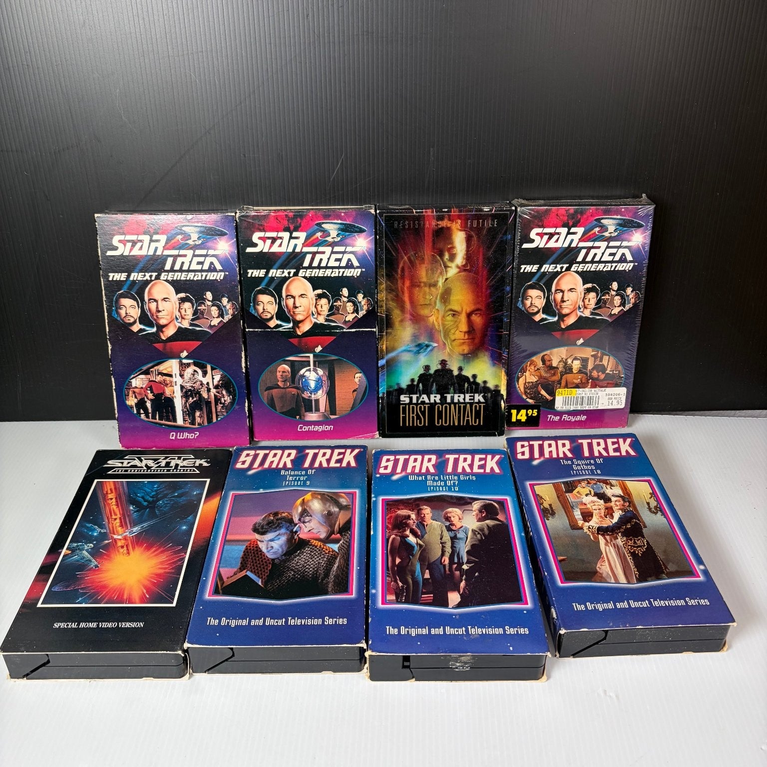 Lot of 19 Star Trek VHS The Next Generation, Movies  & Original Series