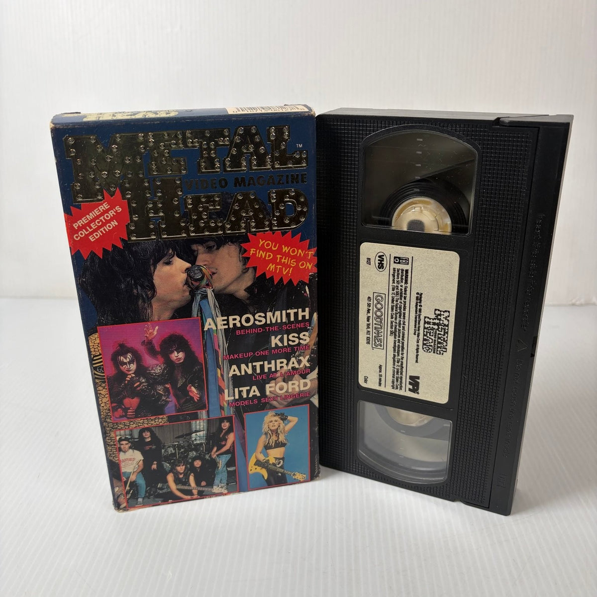 METAL HEAD VHS 1990 Hard Rock Heavy Metal Premiere Collector's Edition VPI