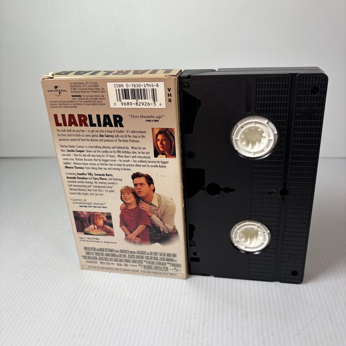 Liar Liar VHS 1997 Comedy Jim Carrey Tom Shadyac Universal Original Release