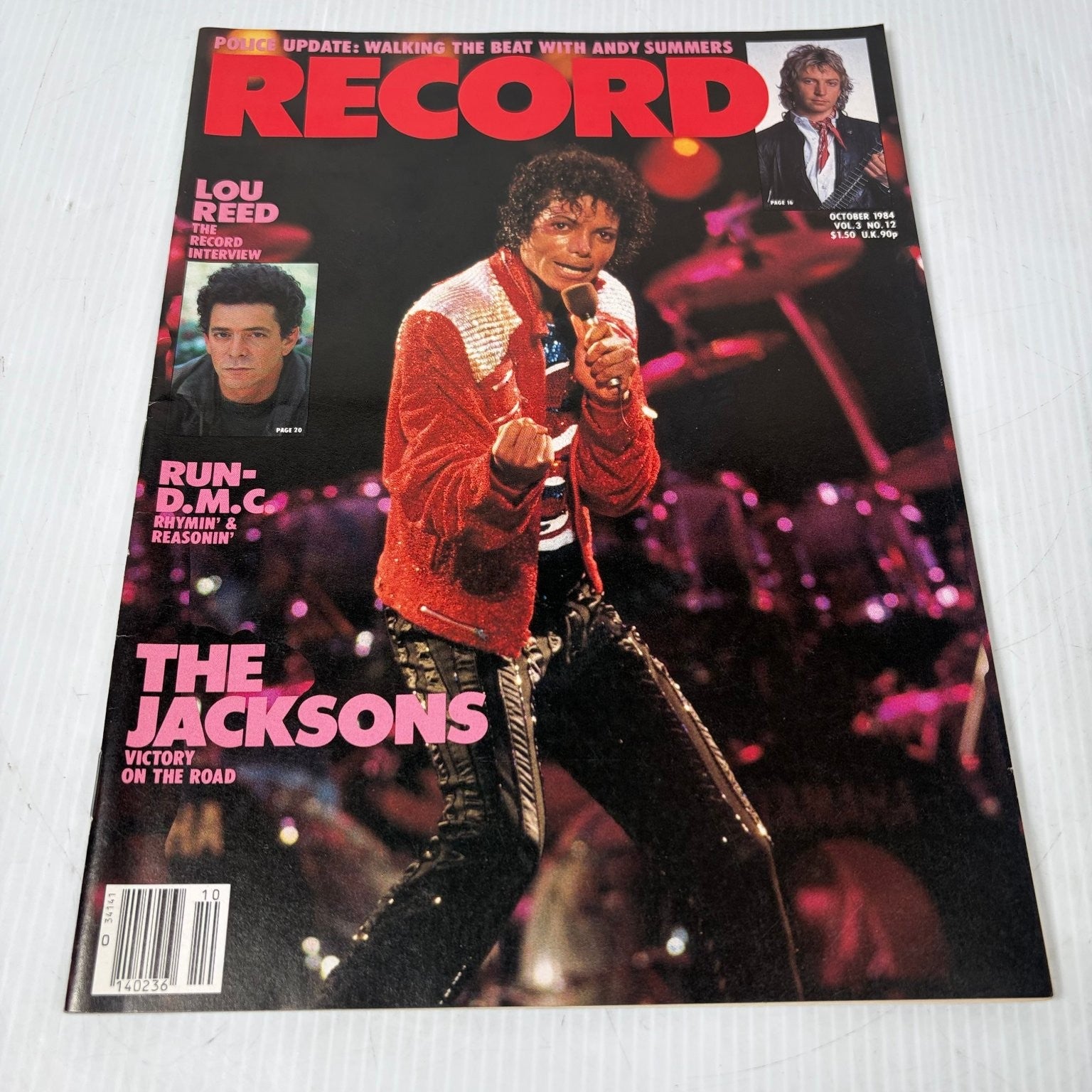 Record Magazine October 1984 Michael Jackson The Jacksons Lou Reed Music