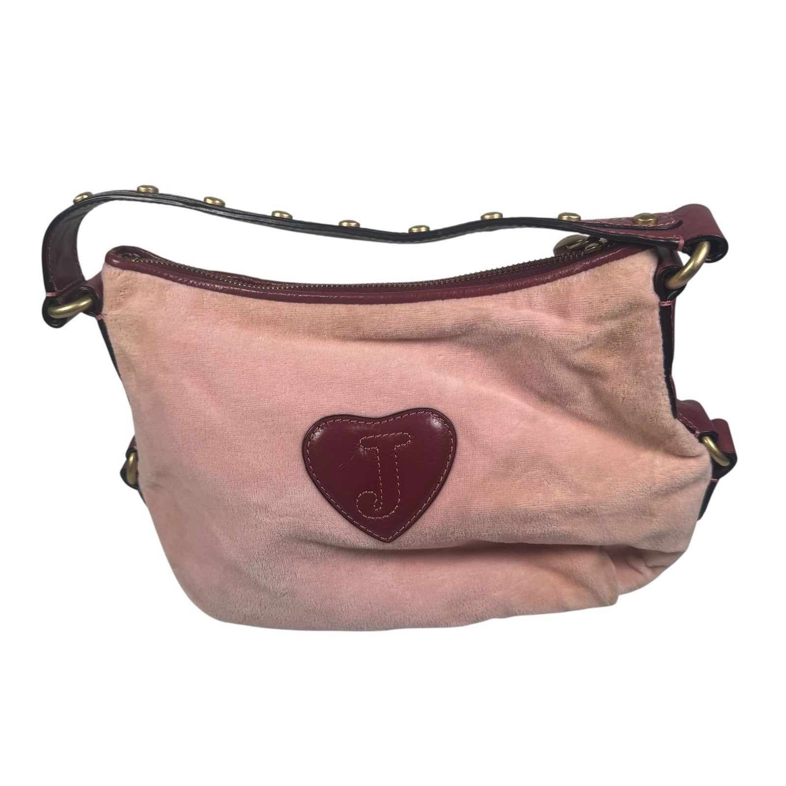 Vintage Juicy Couture Y2K JC Studs The Countryside Hobo Pink Shoulder Purse