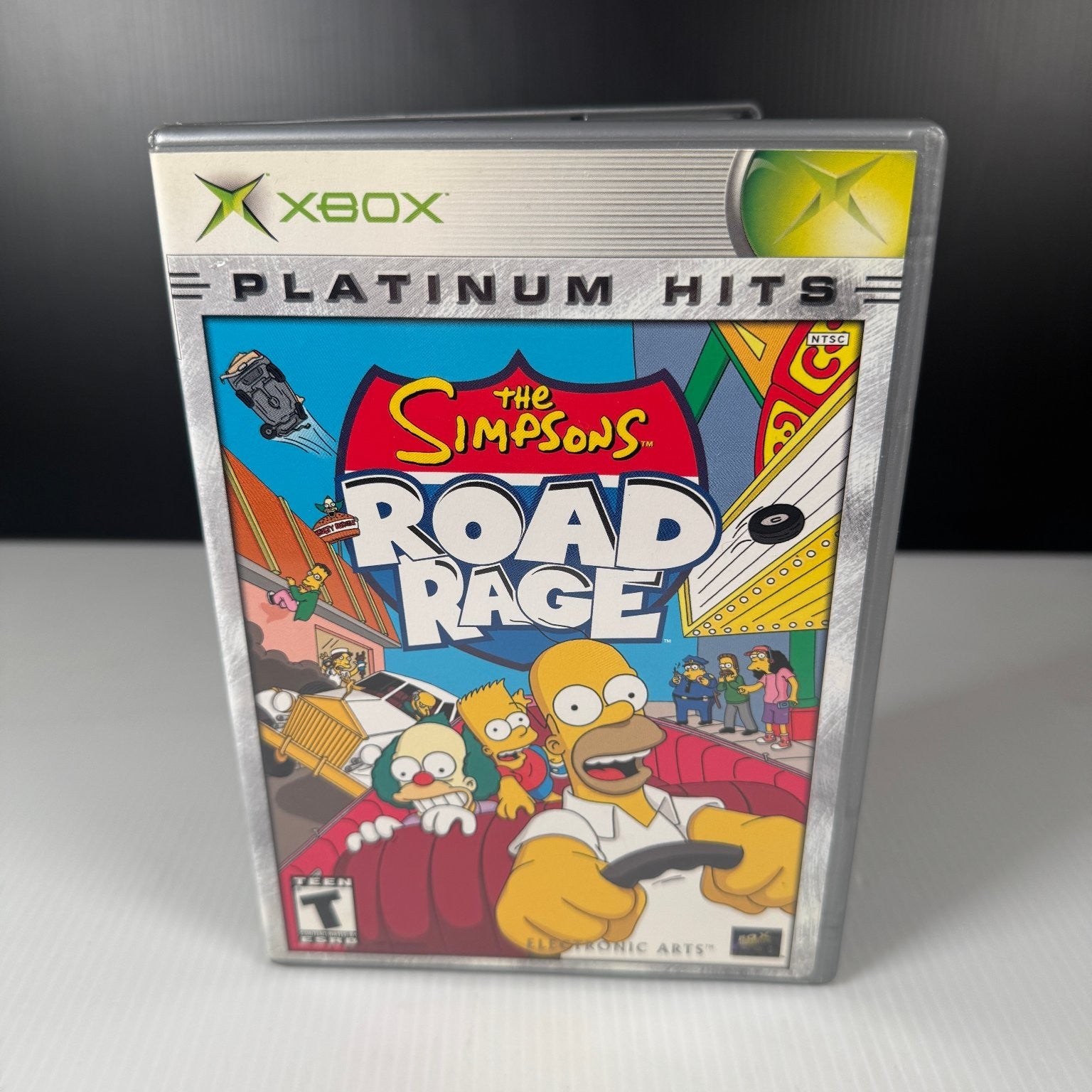 The Simpsons Road Rage Platinum Hits Xbox Video Game Multiplayer Complete CIB