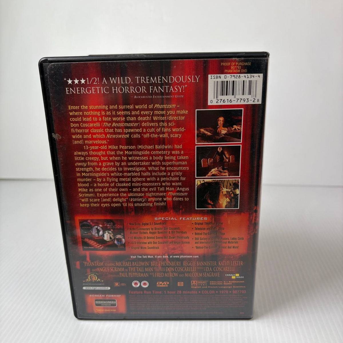 Phantasm DVD 1979 Special Edition Don Coscarelli Horror Classic Region 1