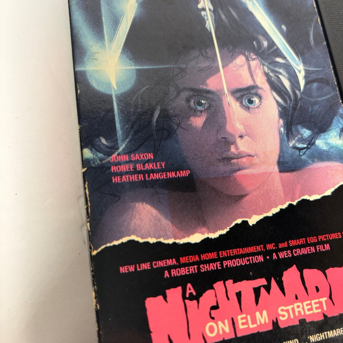 A Nightmare on Elm Street VHS 1985 Horror Media Release w/ Double Flap