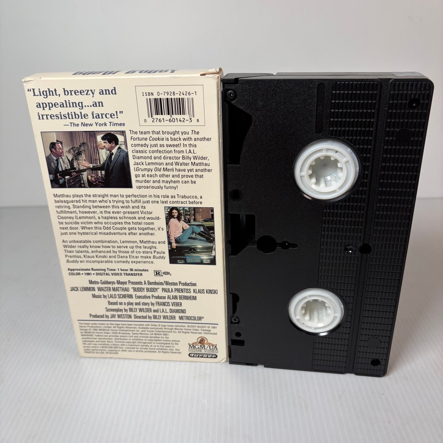 Buddy Buddy VHS 1981 Comedy Farce MGM/UA Jack Lemmon Walter Matthau