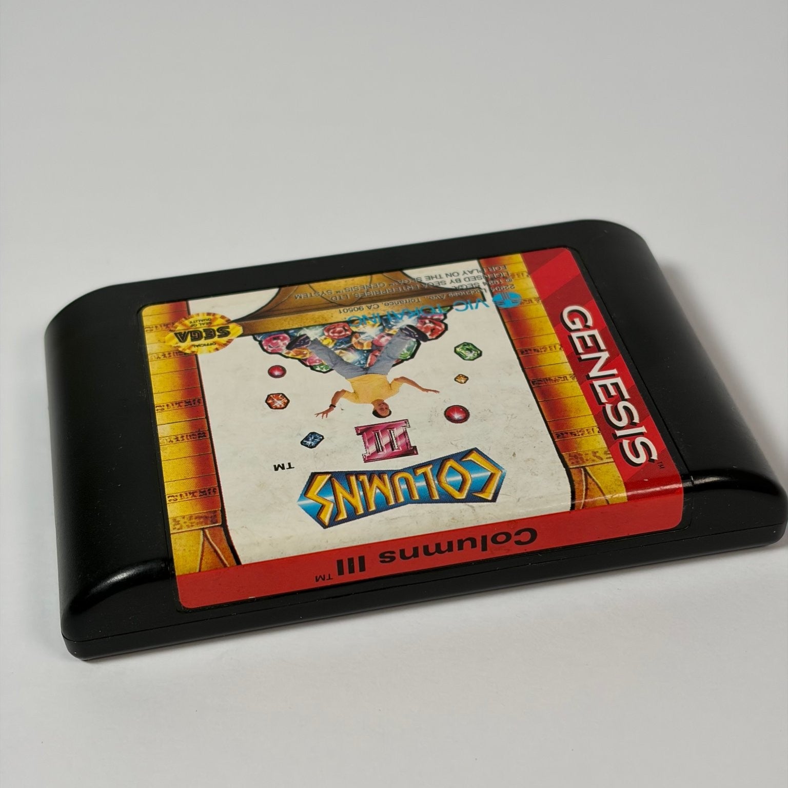 Columns III SEGA Genesis Video Game Classic Puzzle Authentic Cartridge