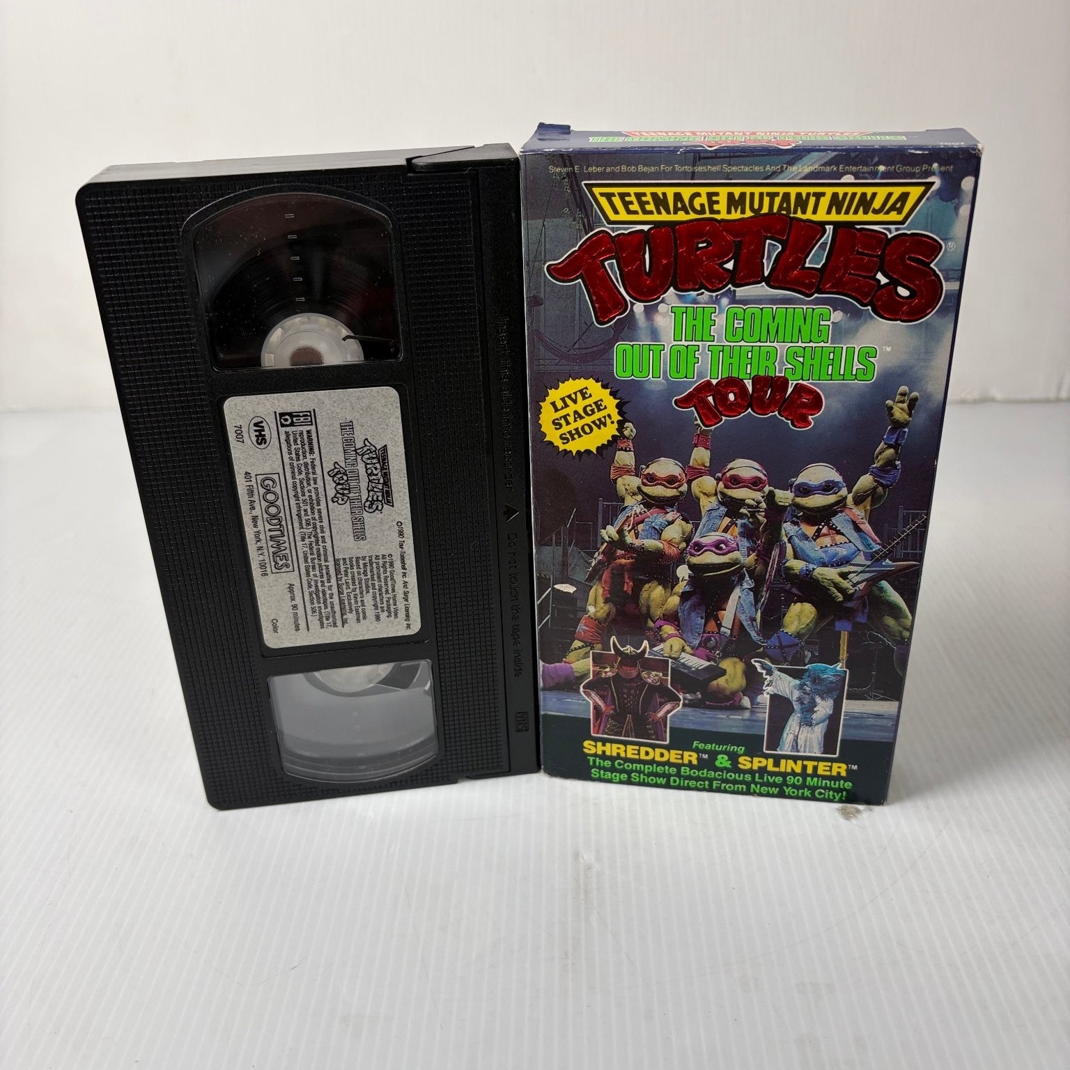 TMNT Coming Out Of Their Shells Tour VHS 1990 Live Show GoodTimes