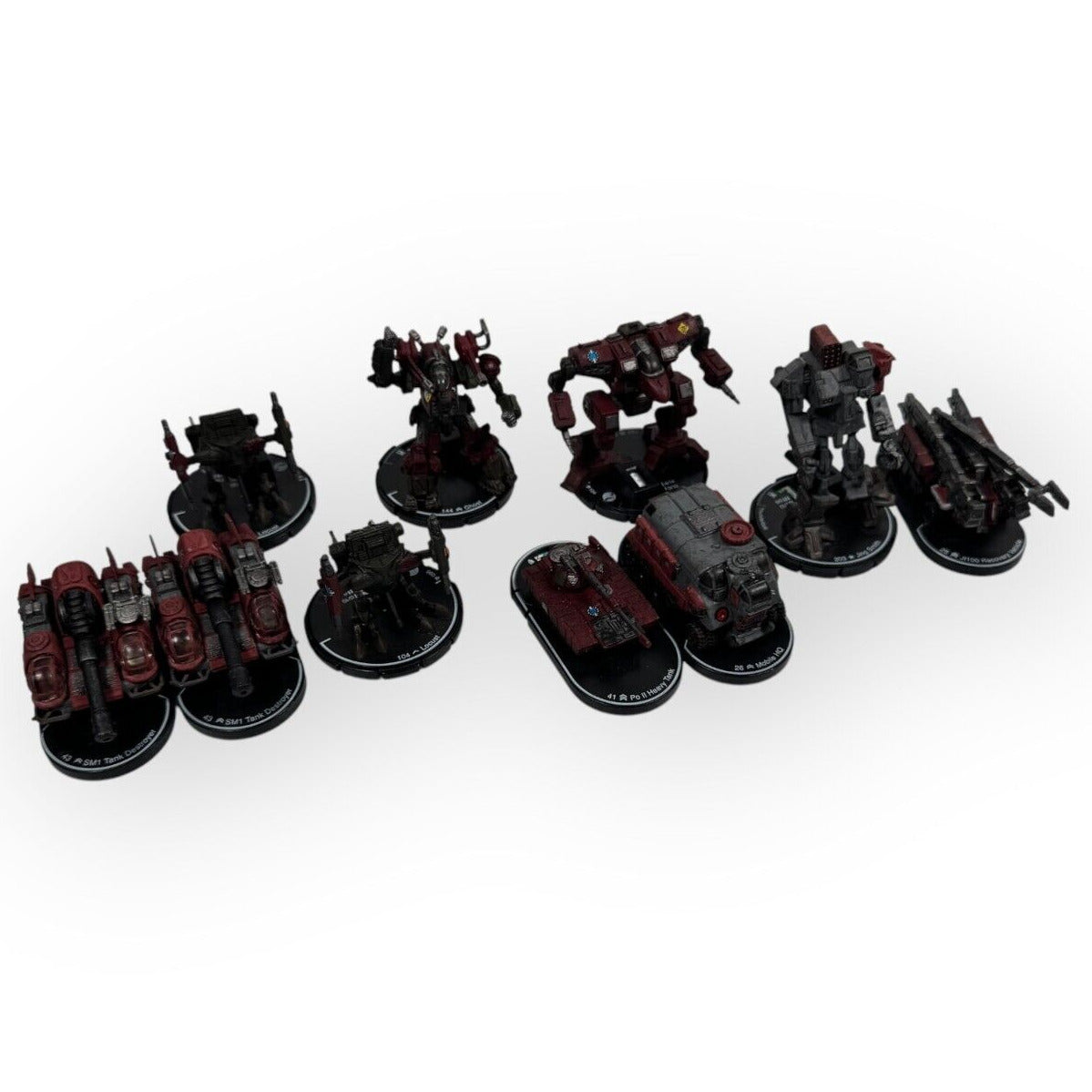 Battletech Mechwarrior WizKids 2002 Age of Destruction Red Lot of 11