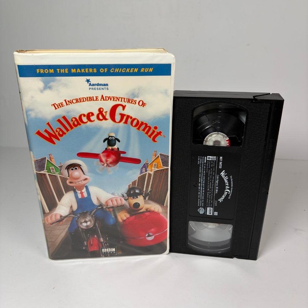 The Incredible Adventures of Wallace & Gromit VHS Clamshell BBC Video Aardman