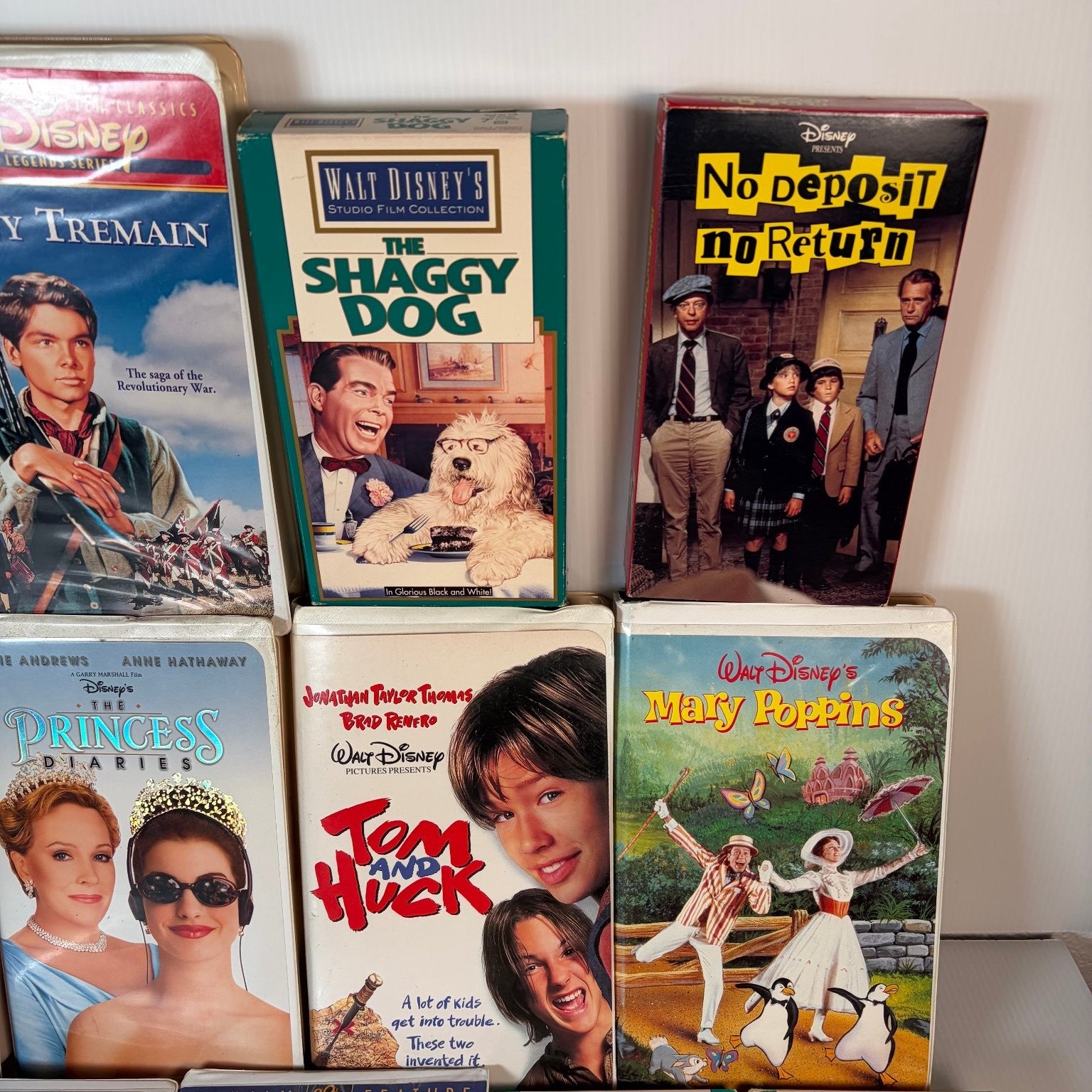 Disney VHS Lot of 21 Casper Mary Poppins Princess Diaries Jumanji & More