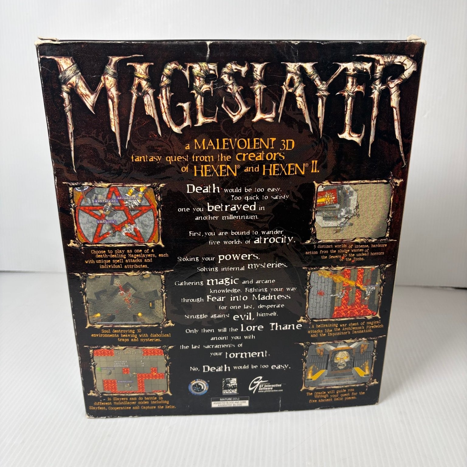 MageSlayer Windows 95 PC Bog Box Game Complete Raven Software GT Interactive