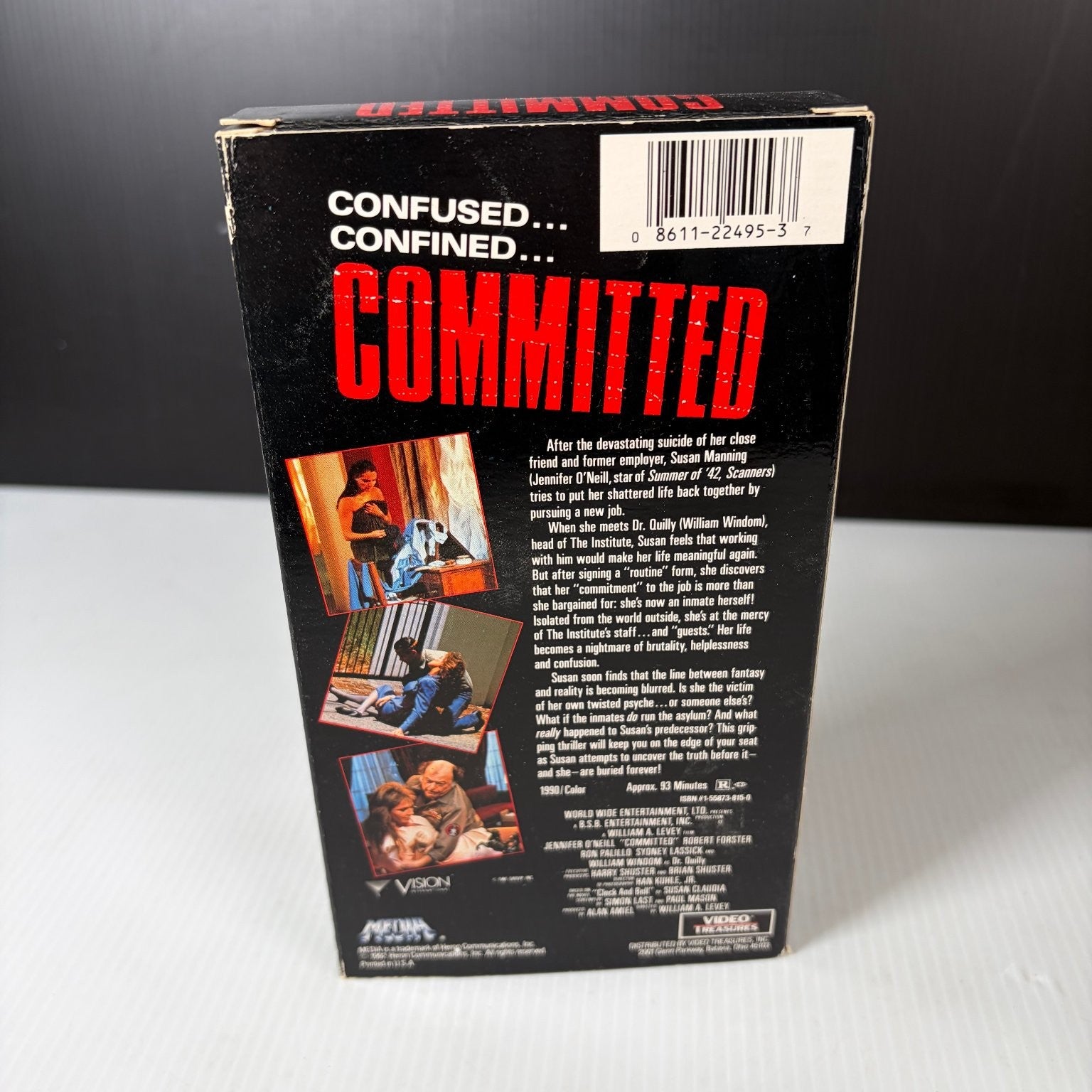 Committed VHS 1991 Suspense Thriller Jennifer O'Neill Media Home Entertainment