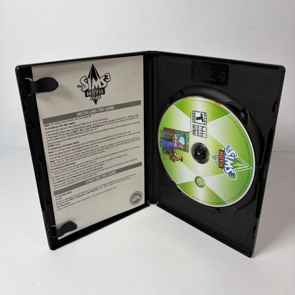 The Sims 3 Movie Stuff PC MAC DVD-ROM EA Expansion Pack Win Mac