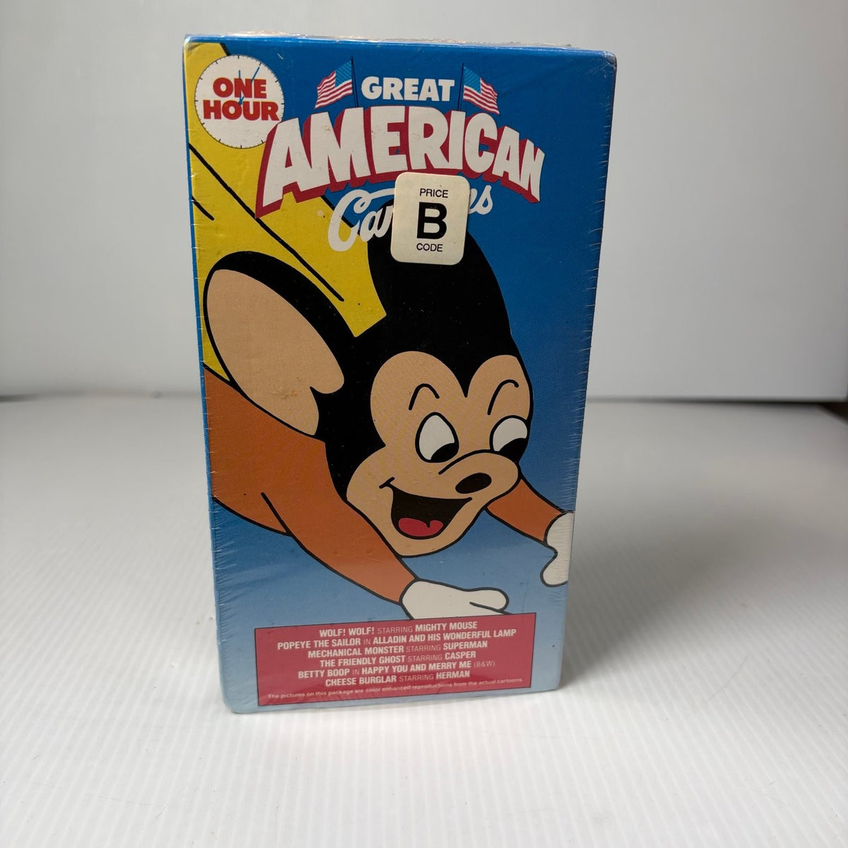 One Hour Great American Cartoons VHS 1998 Animated Classics Compilation Sealed