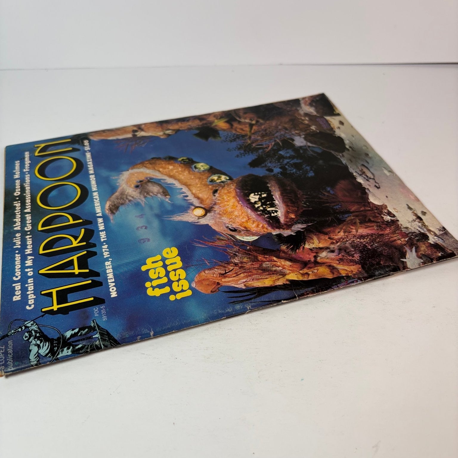 Harpoon November 1974 Fish Issue Monster Magazine Humor Poster