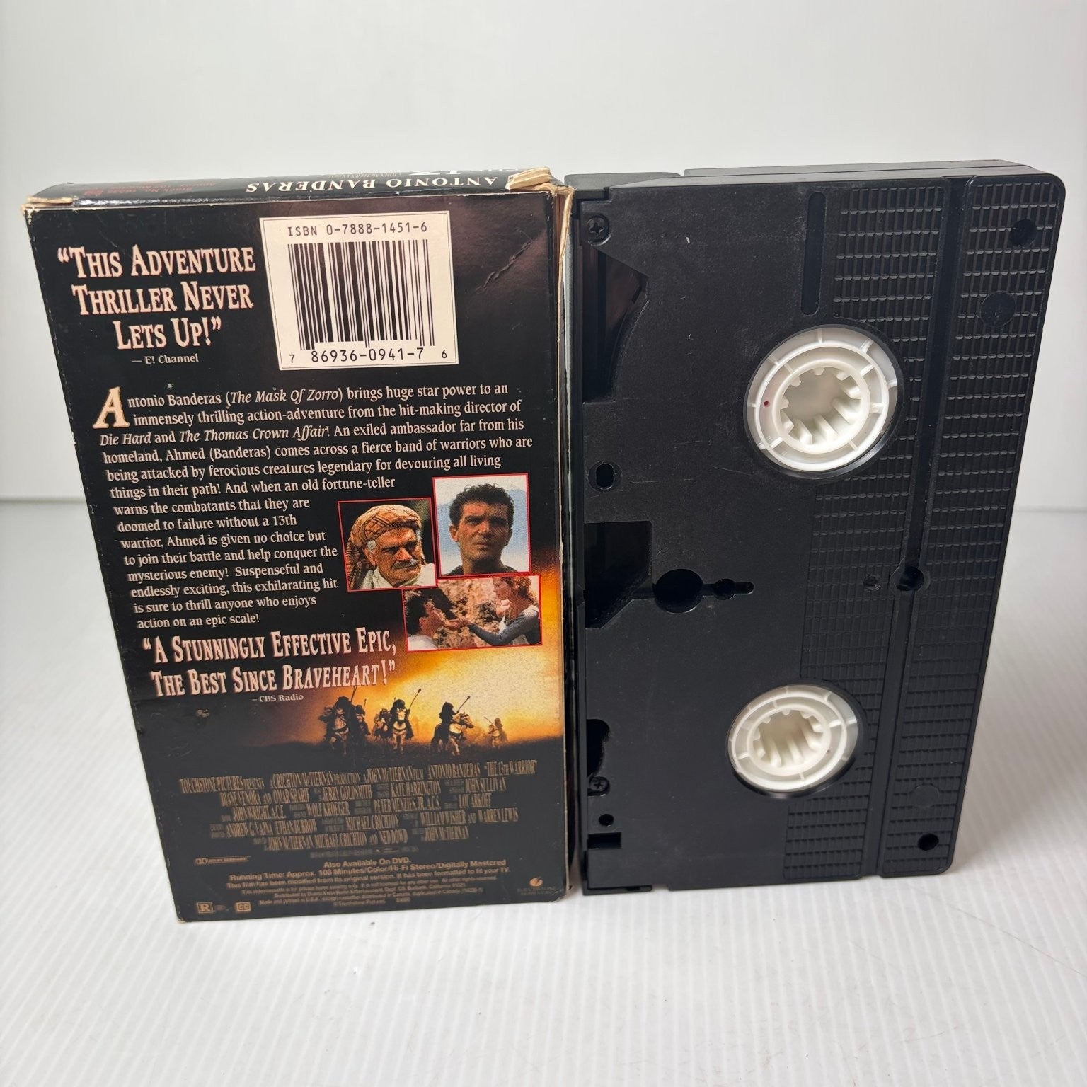 The 13th Warrior VHS 1999 Action Adventure Epic Antonio Banderas Touchstone