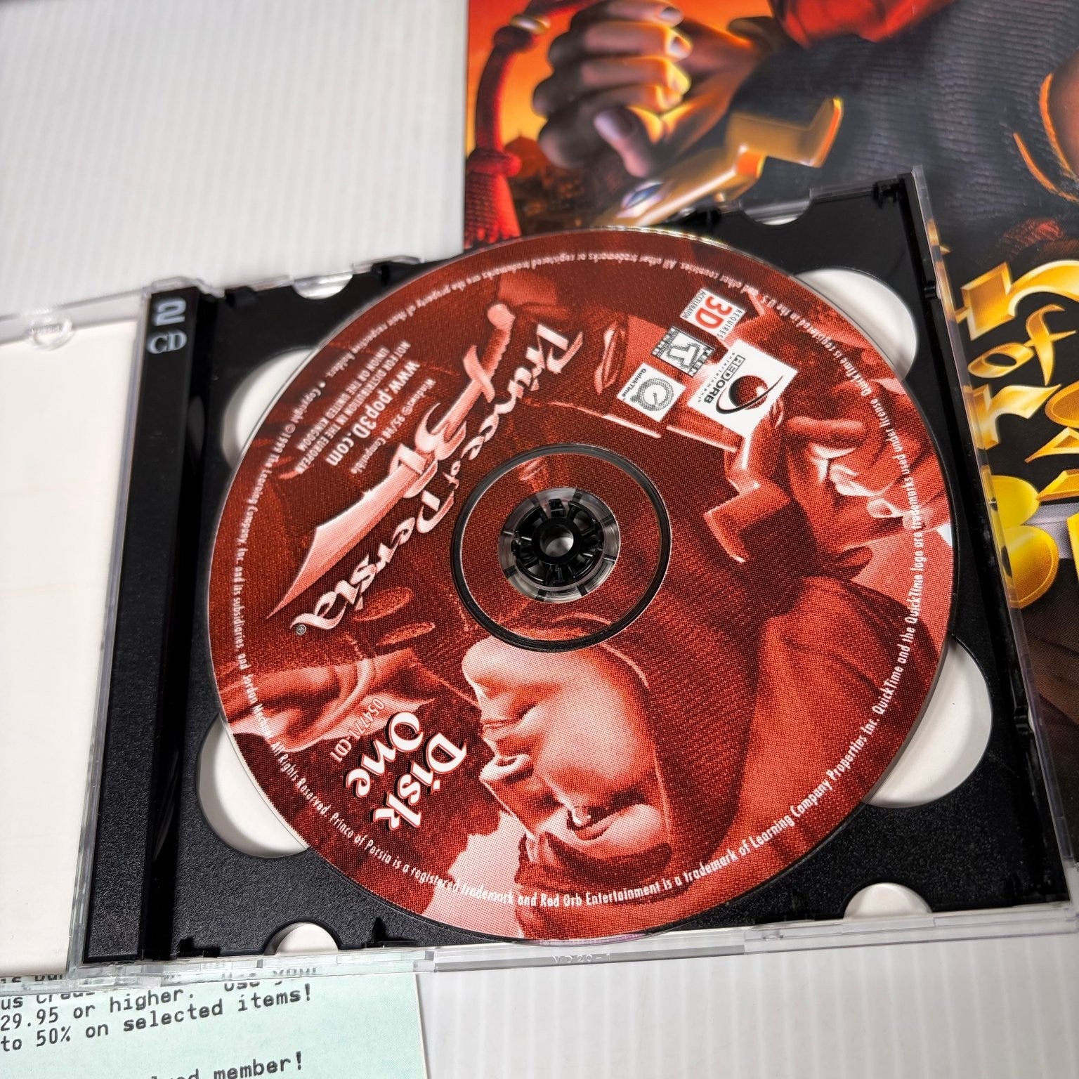 Prince of Persia 3D Windows 95/98 Big Box PC Game Complete with Strategy Guide