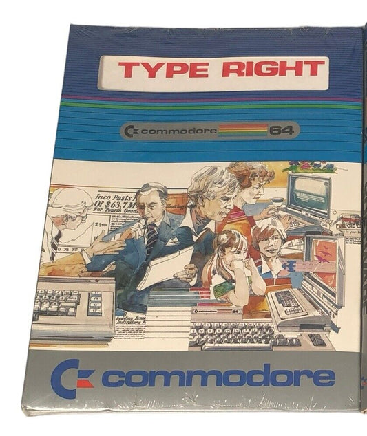 Commodore 64 Type Right Software 5.25 inch Floppy C64334 Brand New Sealed