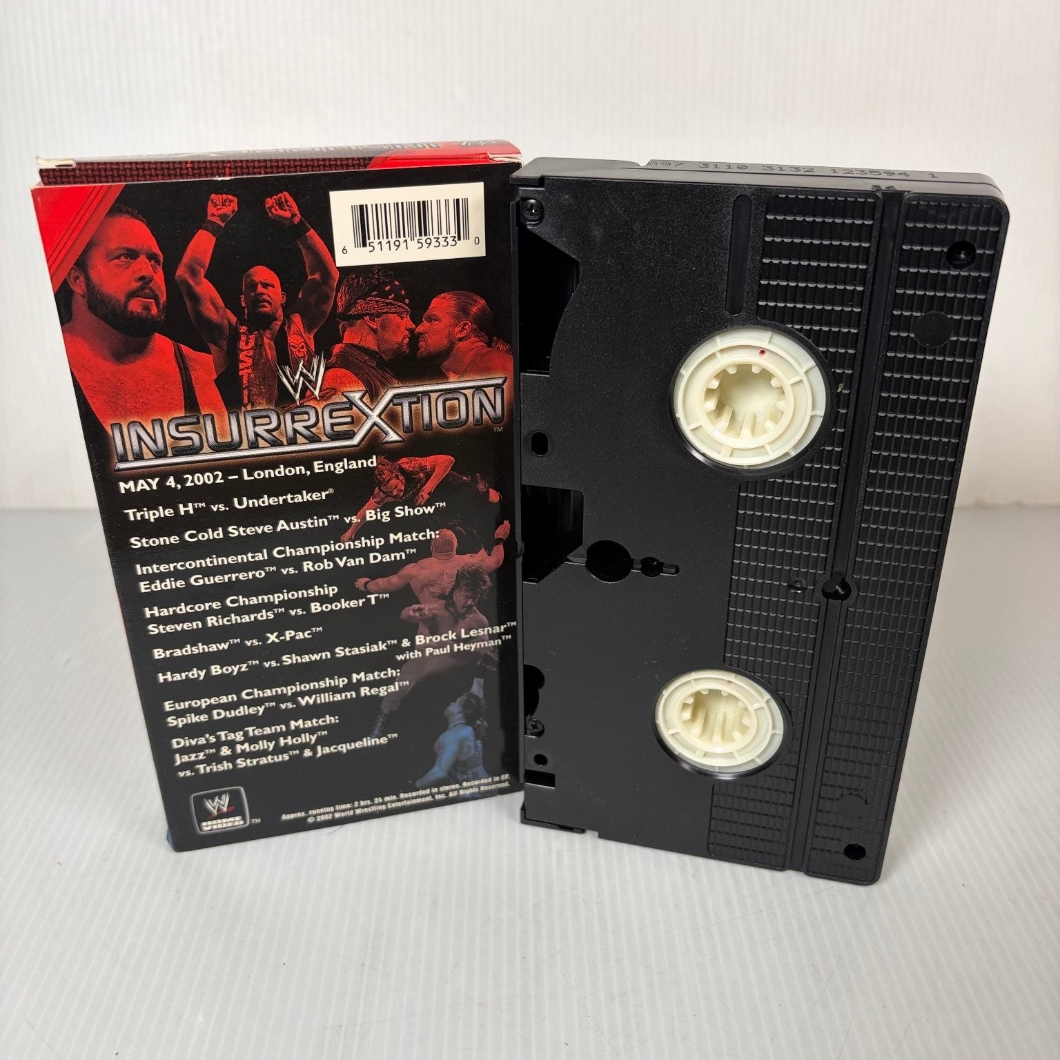WWE Insurrextion VHS 2002 Wrestling UK PPV WWE Home Video Undertaker HHH