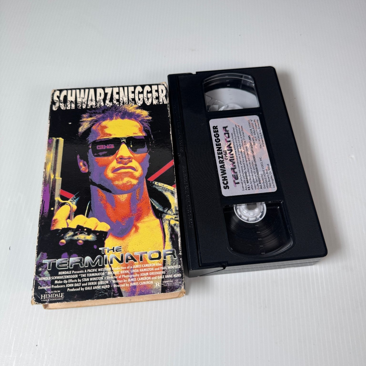 The Terminator VHS 1984 Sci-Fi Action Original Release Hemdale