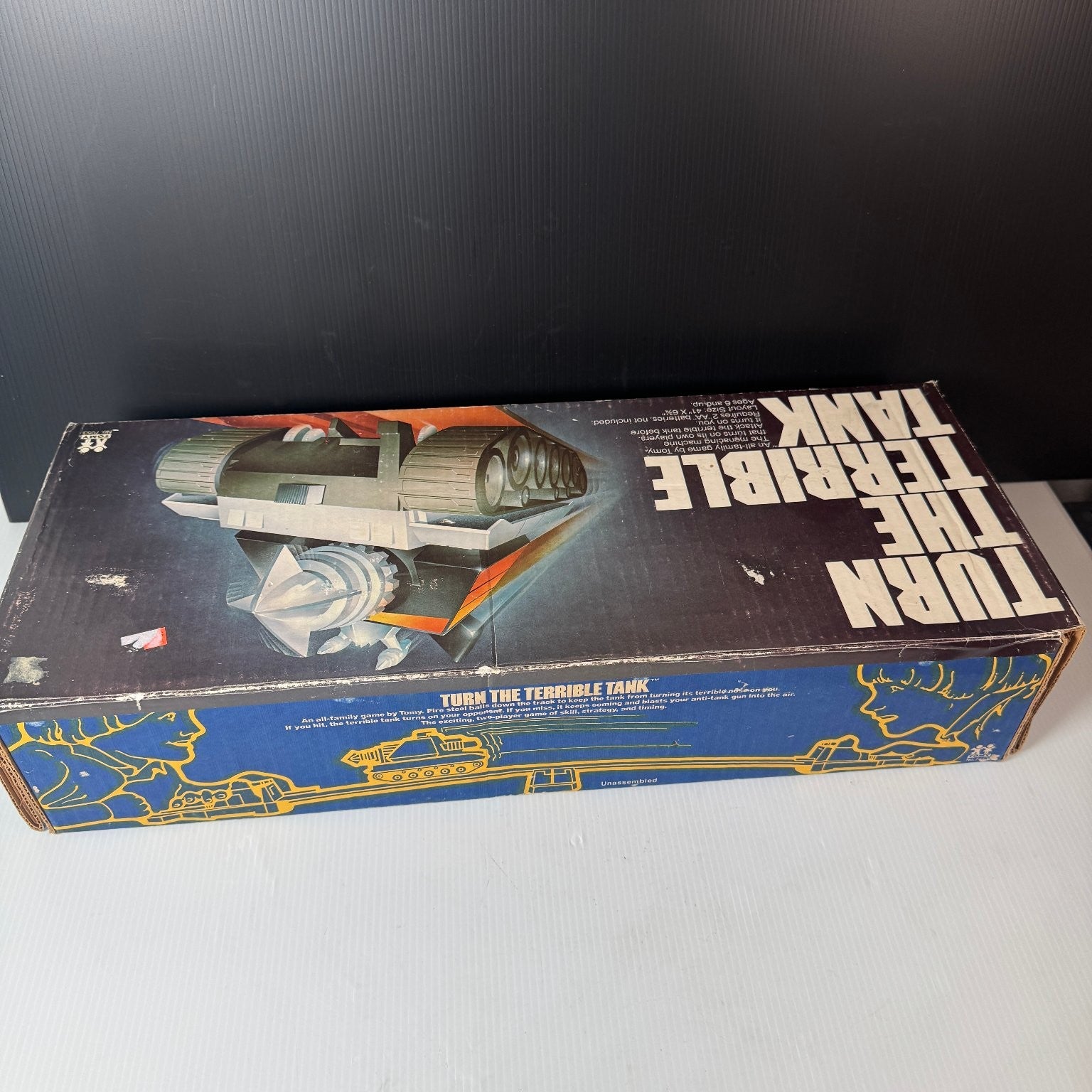 Turn The Terrible Tank Tomy Board Game All Parts 1979 (Tank Not Working)