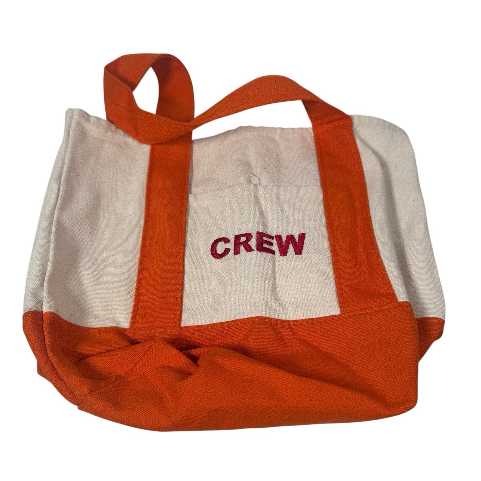 Trader Joe’s Crew Exclusive Mini Tote Bag Orange With Tag
