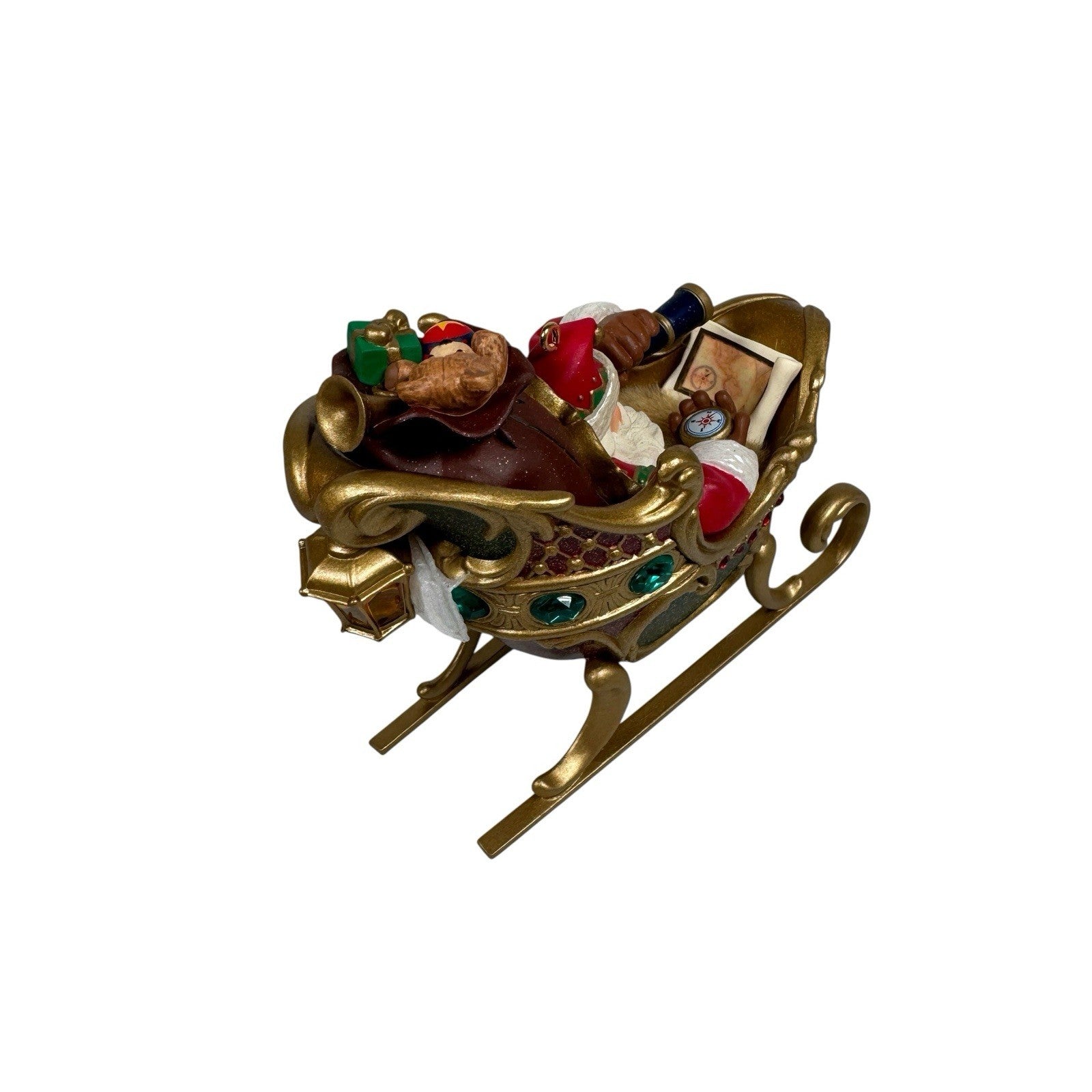 Lot Of 2 Hallmark Club Exclusive Ornaments Plotting The Course Christmas Window
