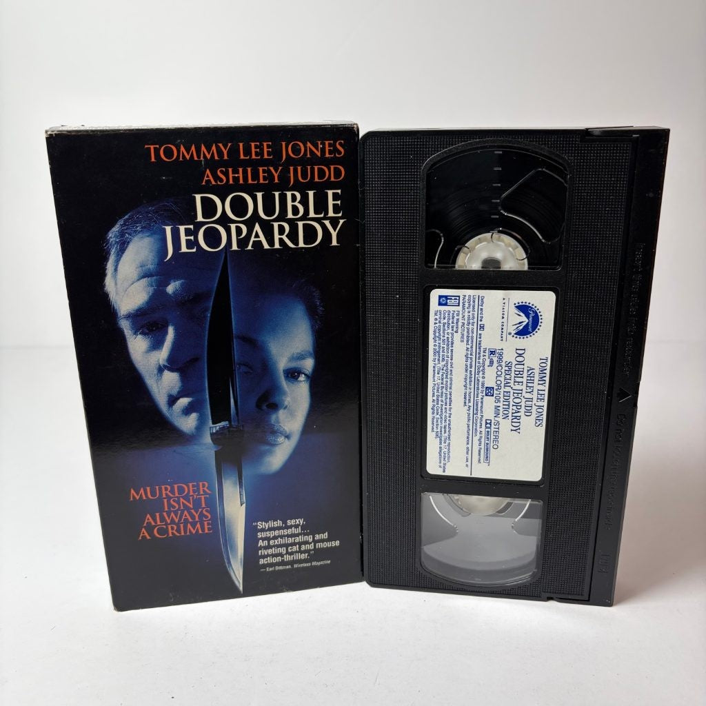 Double Jeopardy VHS Original Release Tommy Lee Jones Ashley Judd Paramount 1999
