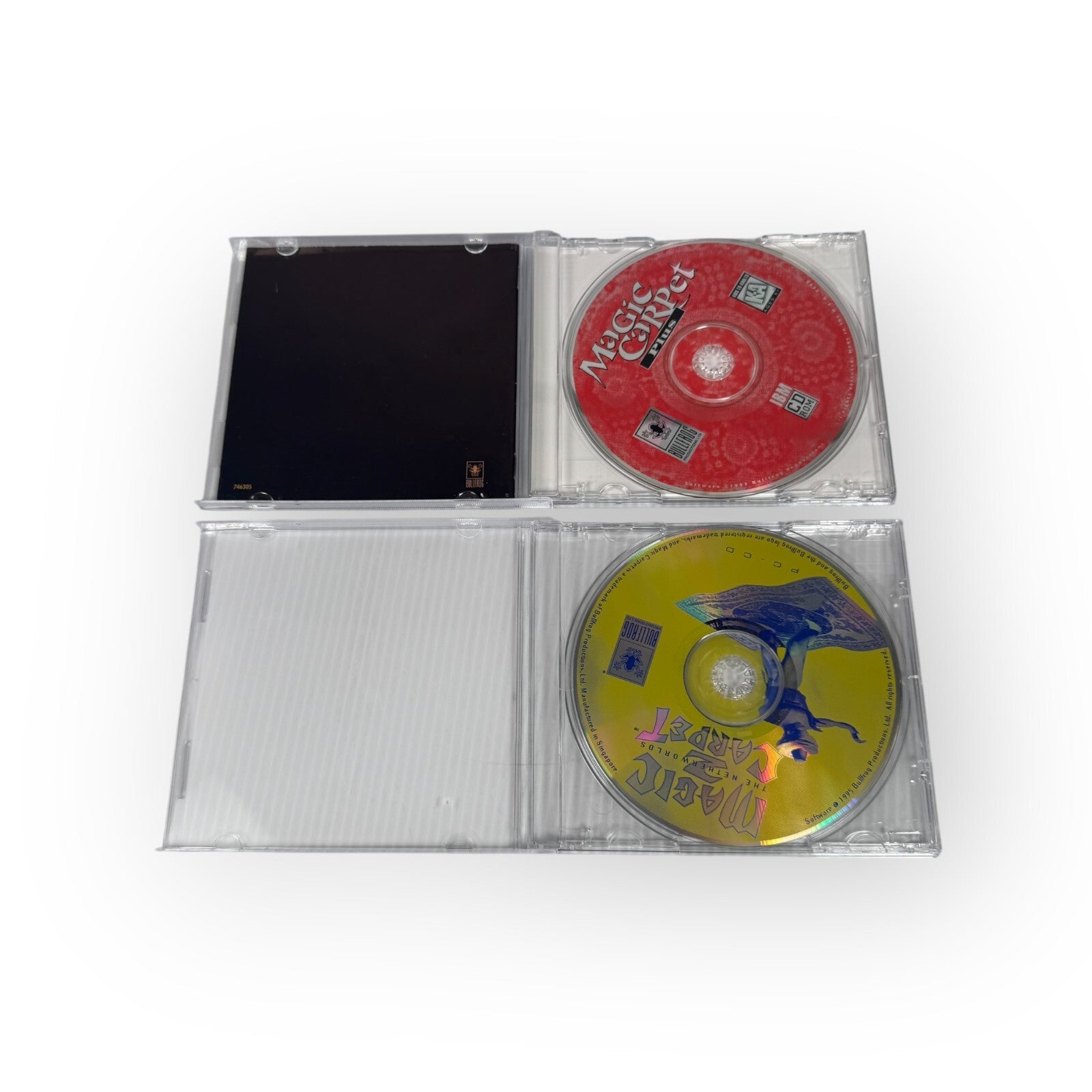 Magic Carpet Plus Disc and Manual  & Magic Carpet 2: The Netherworlds Disc Only