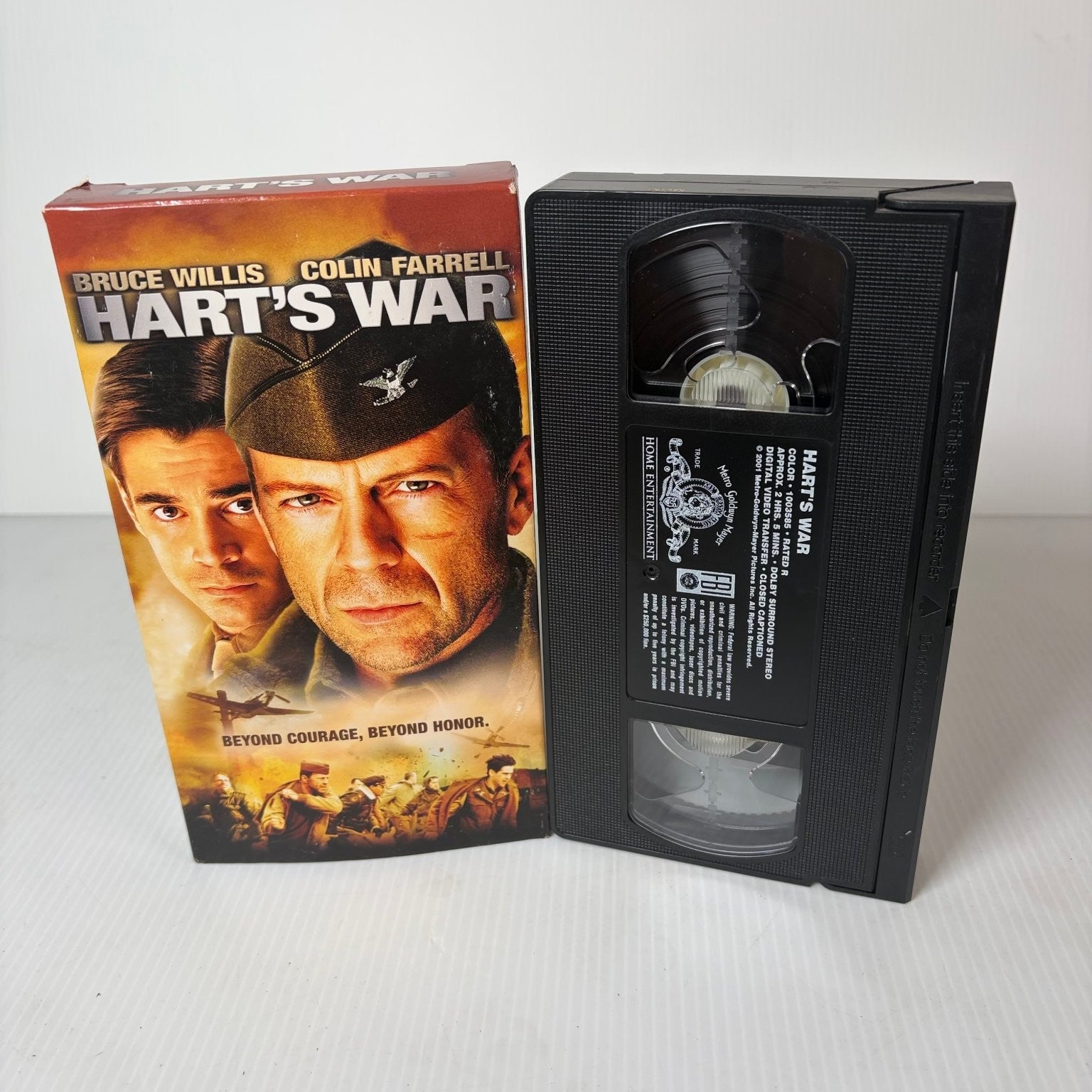 Hart's War VHS 2002 WWII Drama Bruce Willis Colin Farrell MGM Home Ent