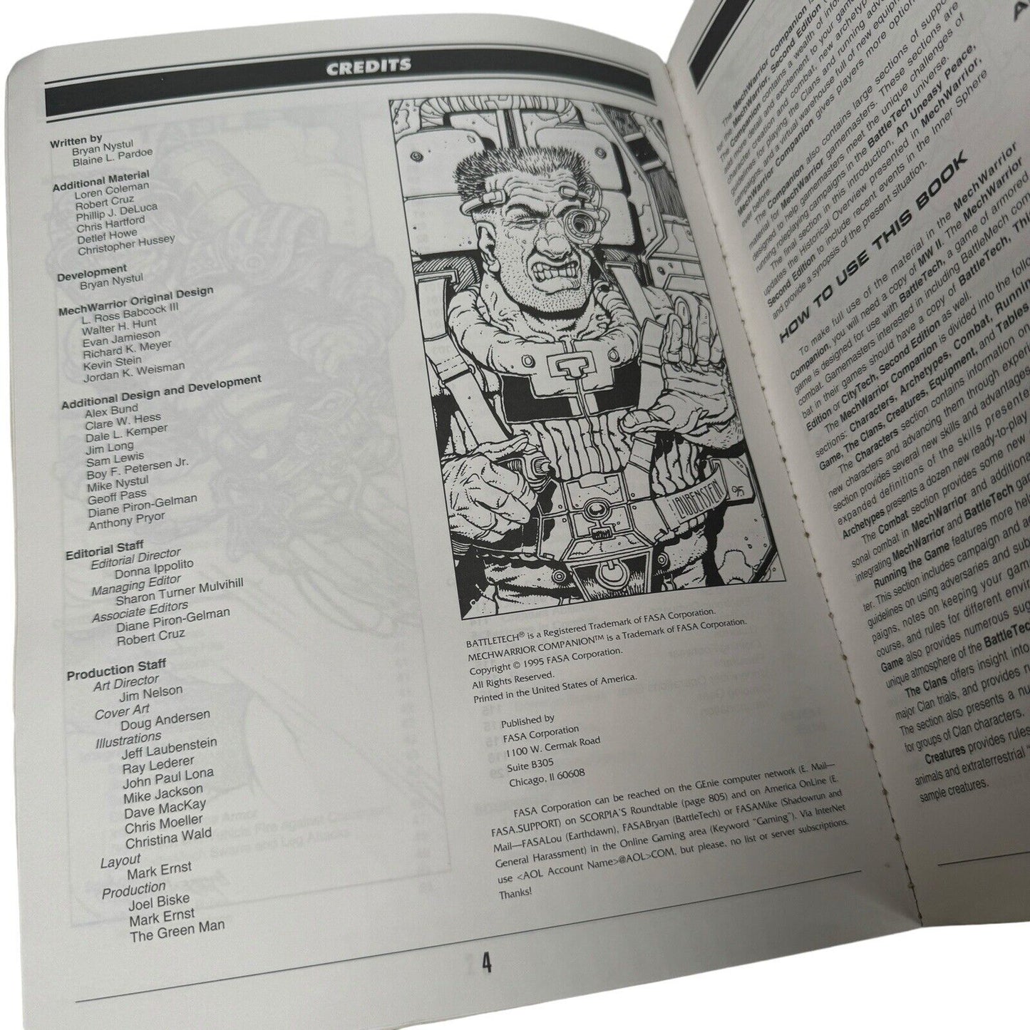 Battletech: Vintage RPG Module Mechwarrior Companion FASA 1671 Book Campaign