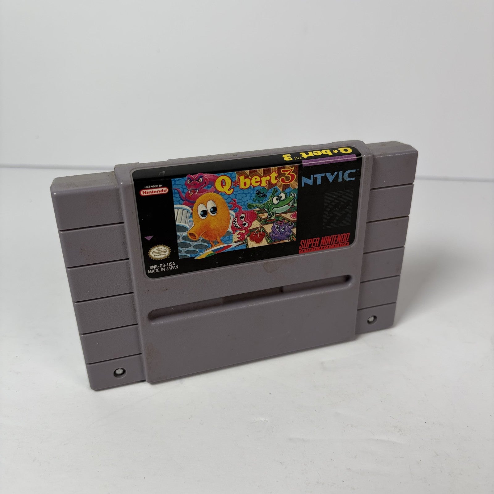 Qbert 3 Super Nintendo SNES Game Cartridge (NTSC-U/C) Authentic Tested Working