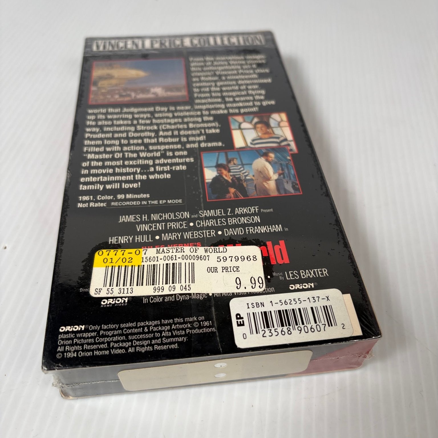 Master of the World VHS 1961 Sci-Fi Vincent Price Collection Orion Home Video