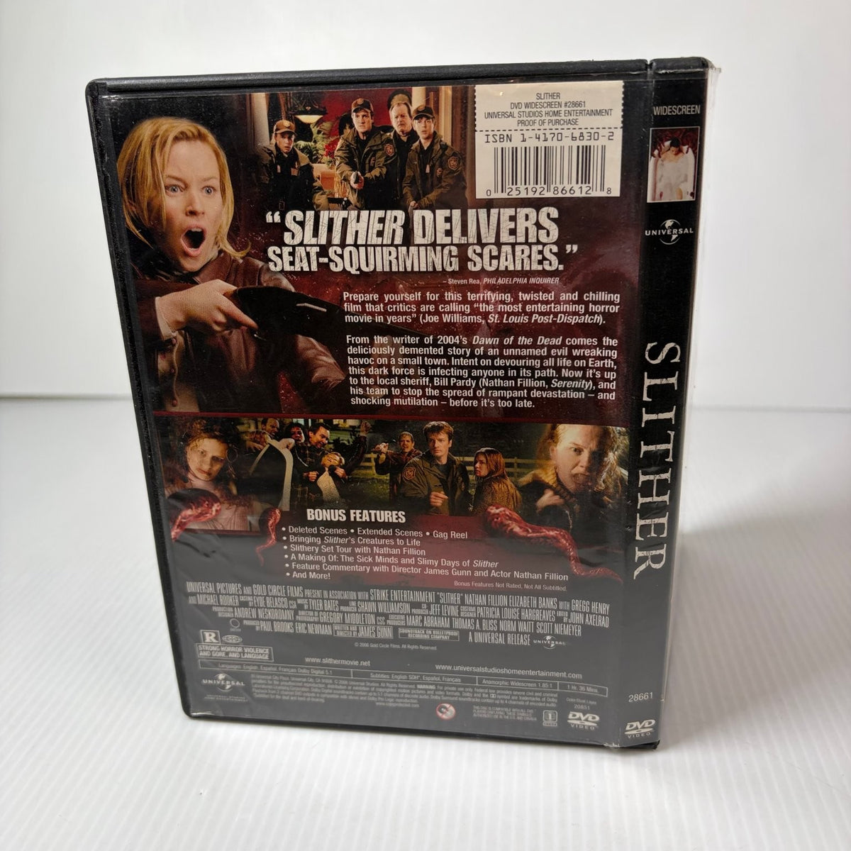 Slither DVD 2006 Widescreen Nathan Fillion James Gunn Horror Comedy Sci-Fi